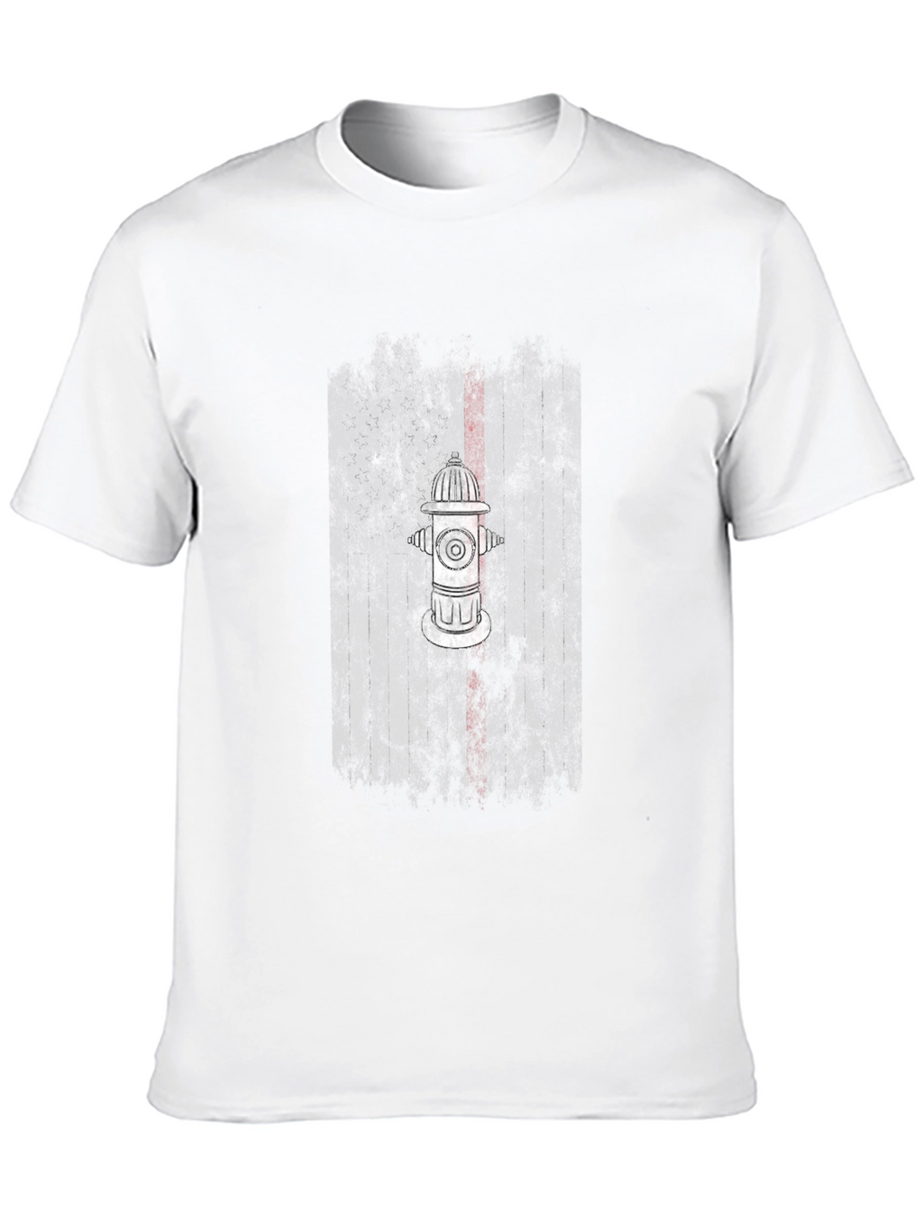Fire Hydrant Graphic Tee - Black Cotton Blend T-Shirt