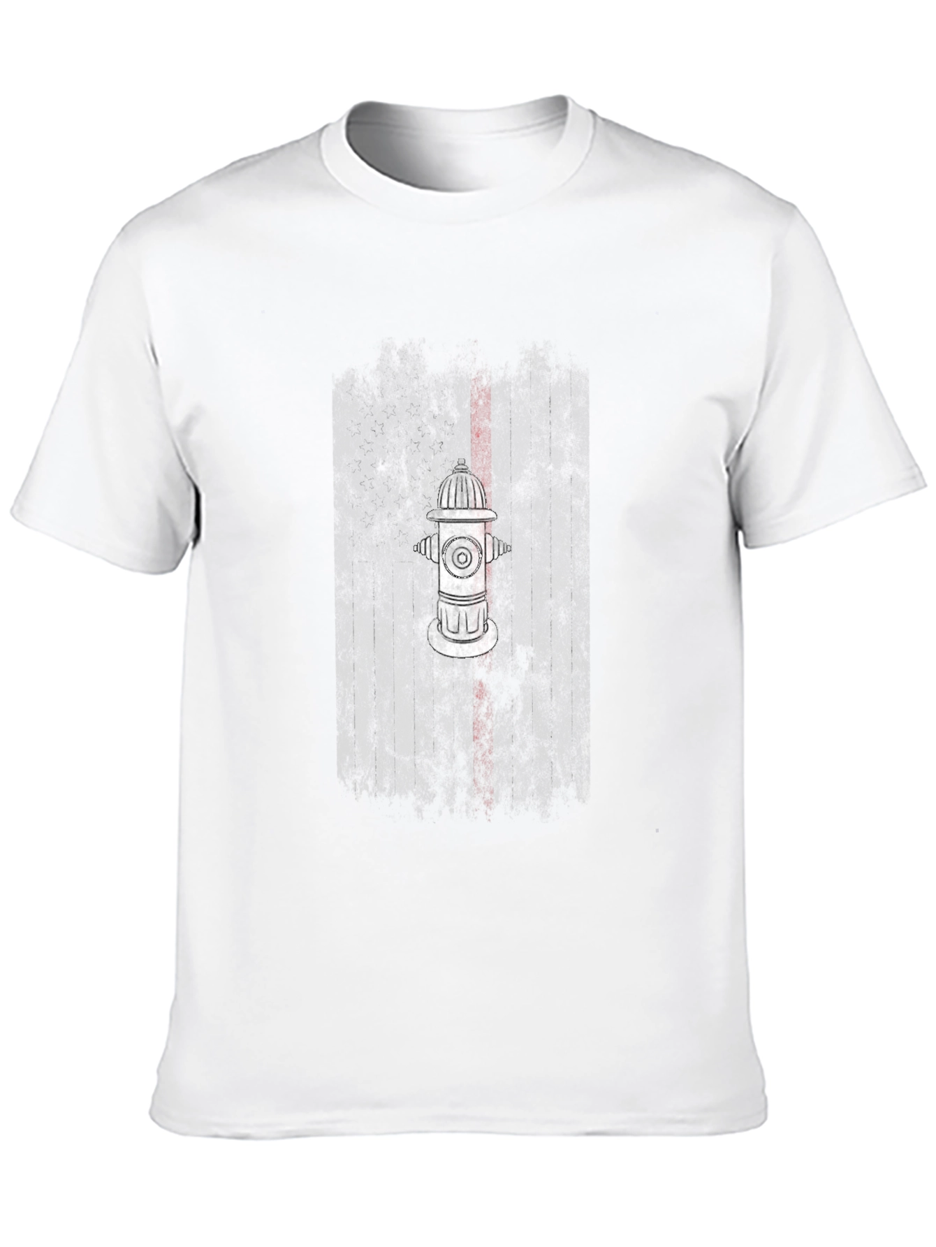 Fire Hydrant Graphic Tee - Black Cotton Blend T-Shirt