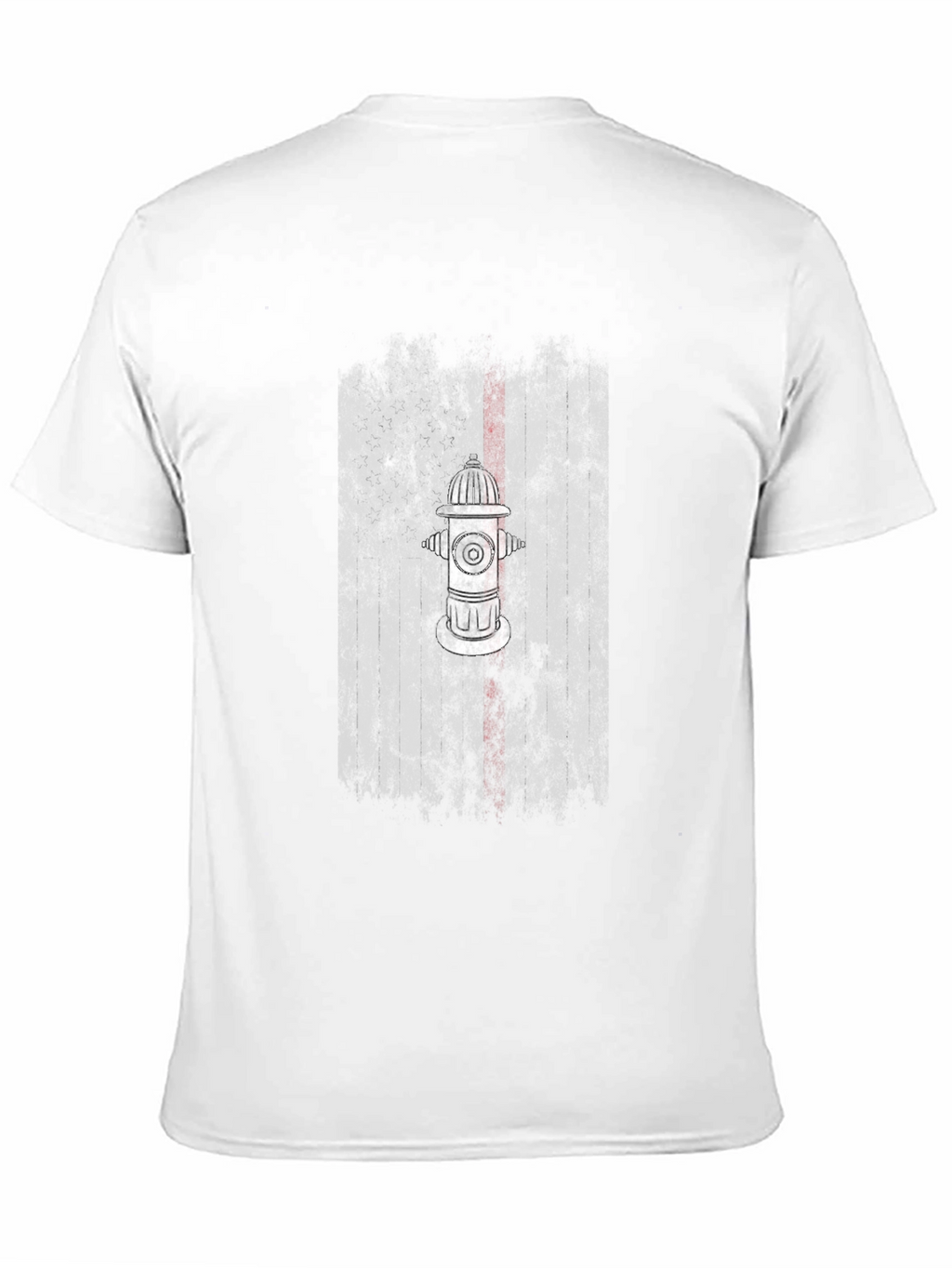 Fire Hydrant Graphic Tee - Black Cotton Blend T-Shirt