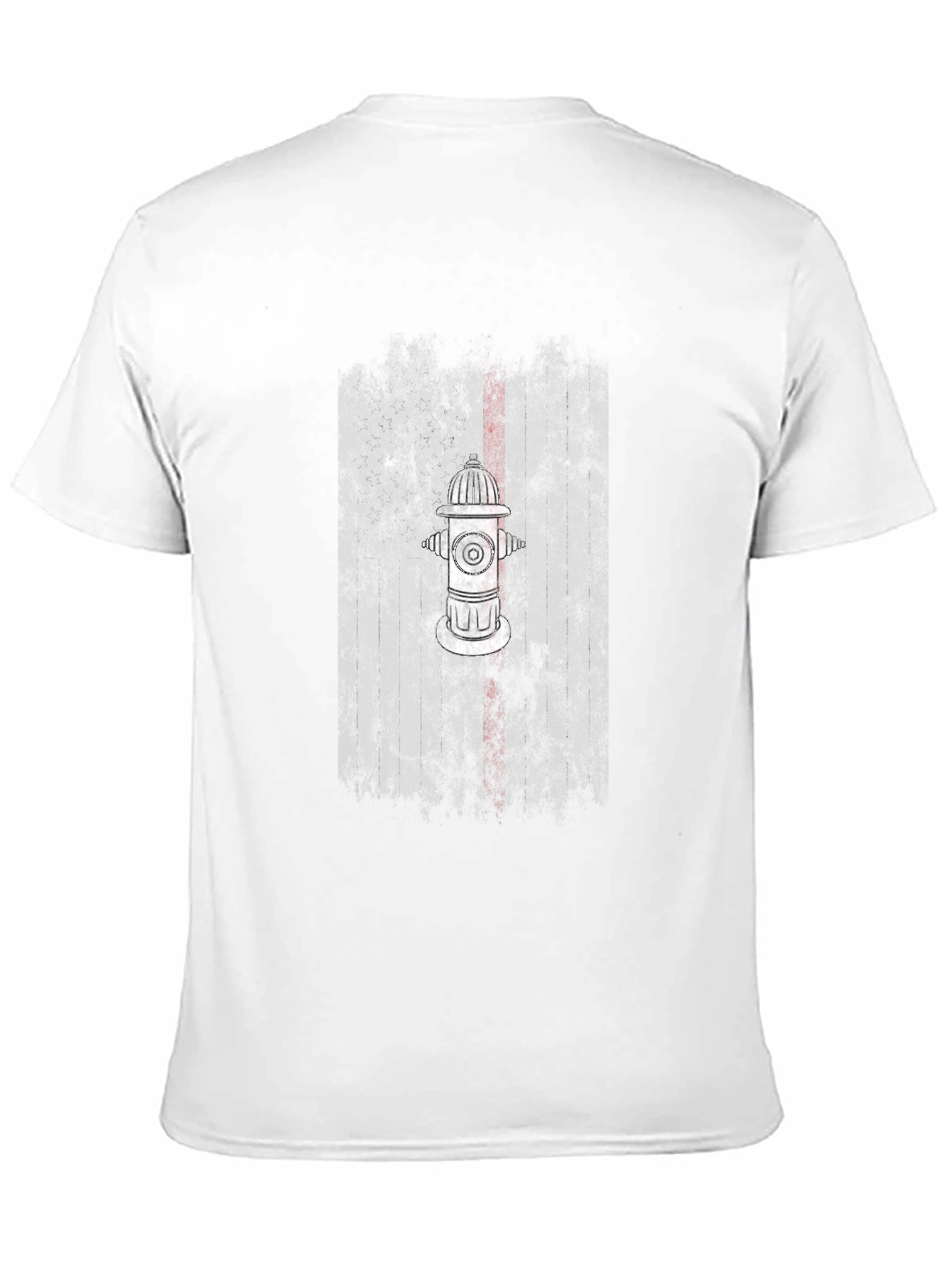Fire Hydrant Graphic Tee - Black Cotton Blend T-Shirt