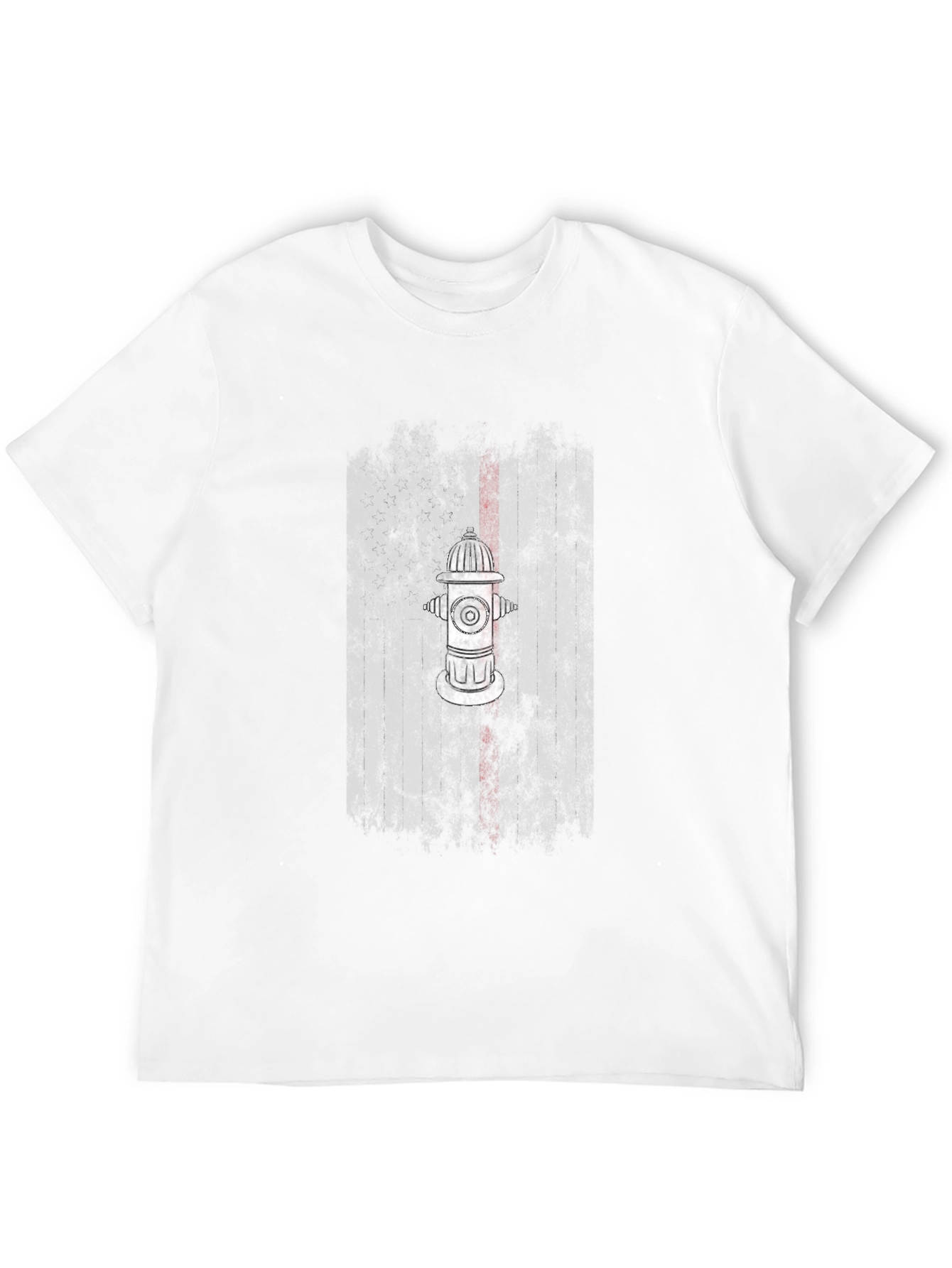 Fire Hydrant Graphic Tee - Black Cotton Blend T-Shirt