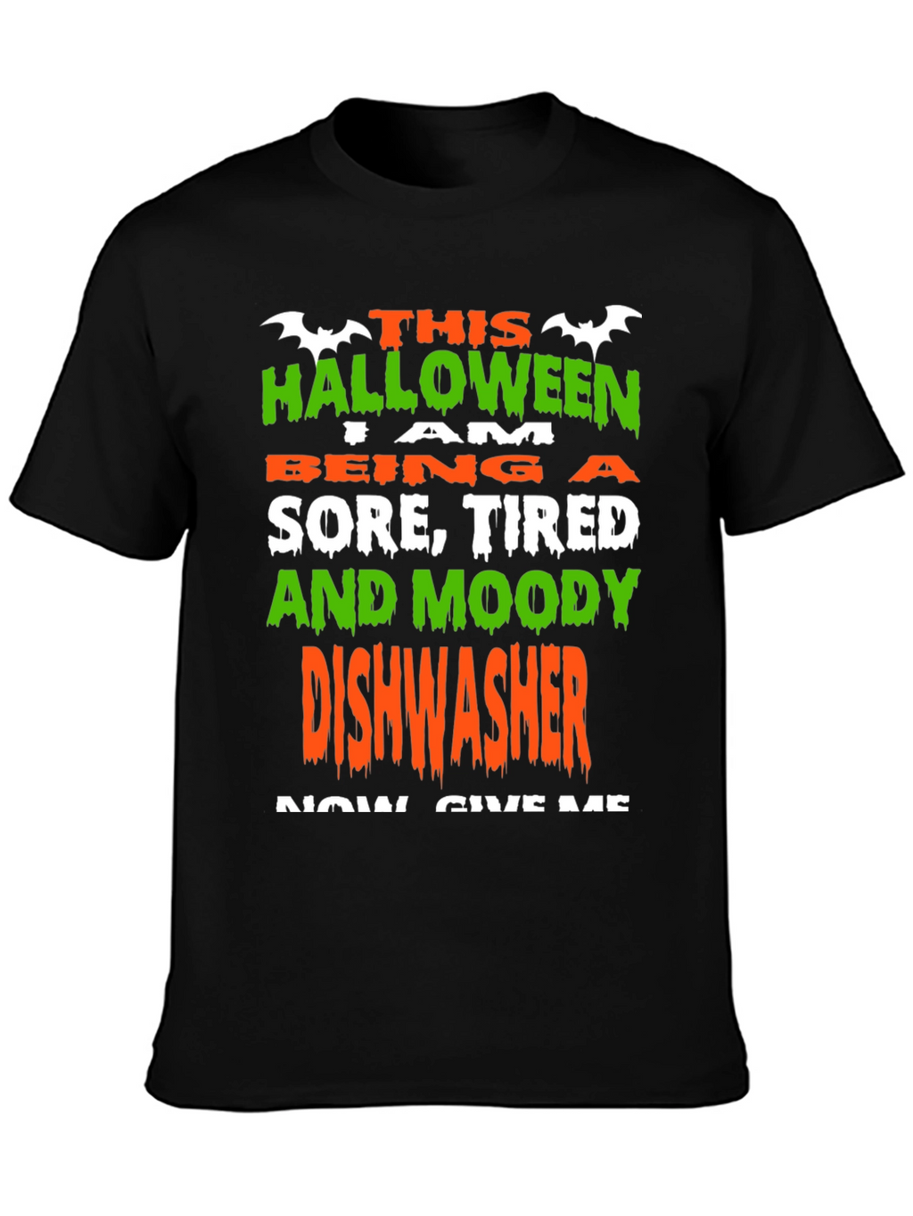 Halloween Dishwasher T-Shirt - Funny Costume Tee