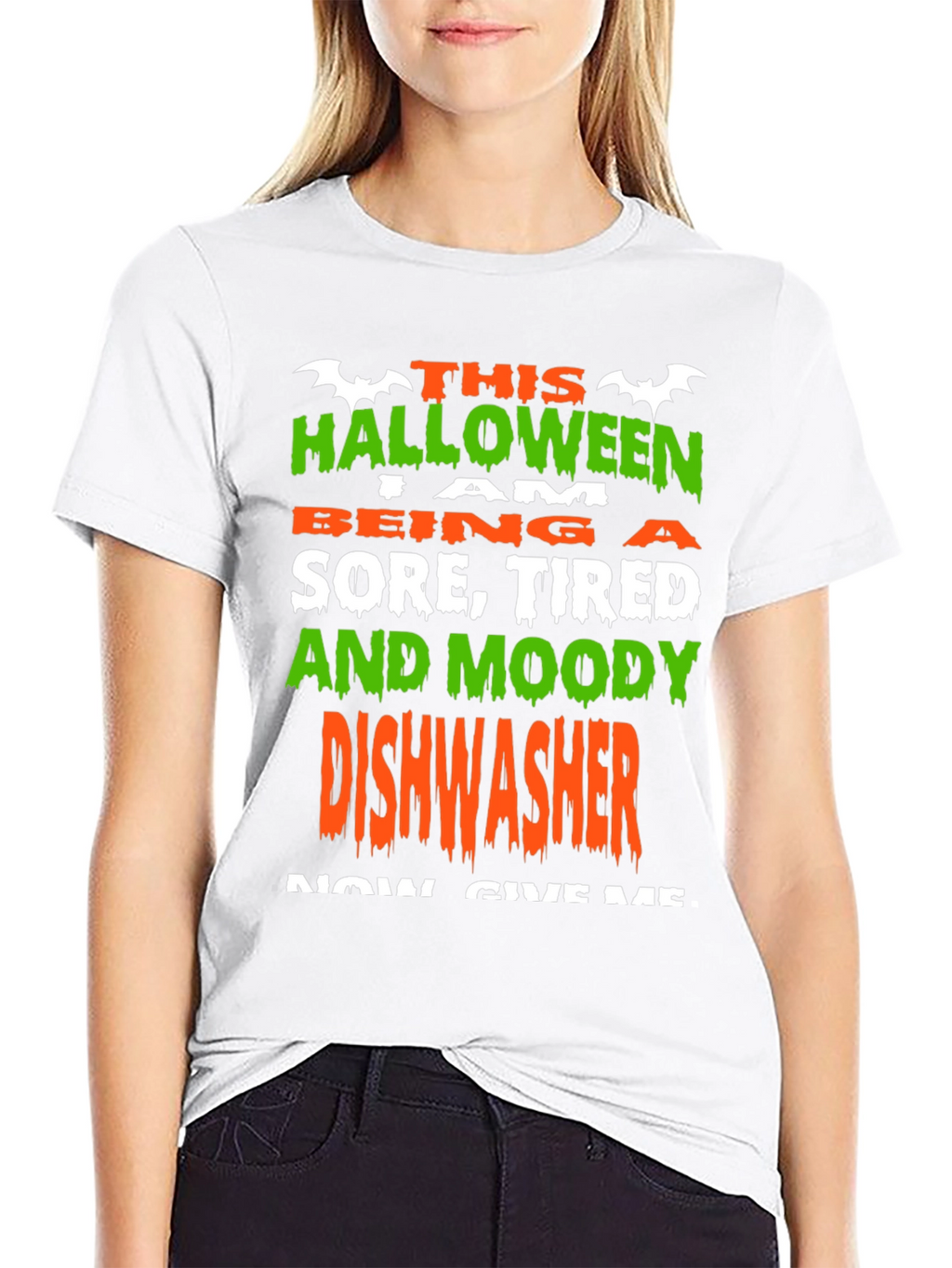 Halloween Dishwasher T-Shirt - Funny Costume Tee