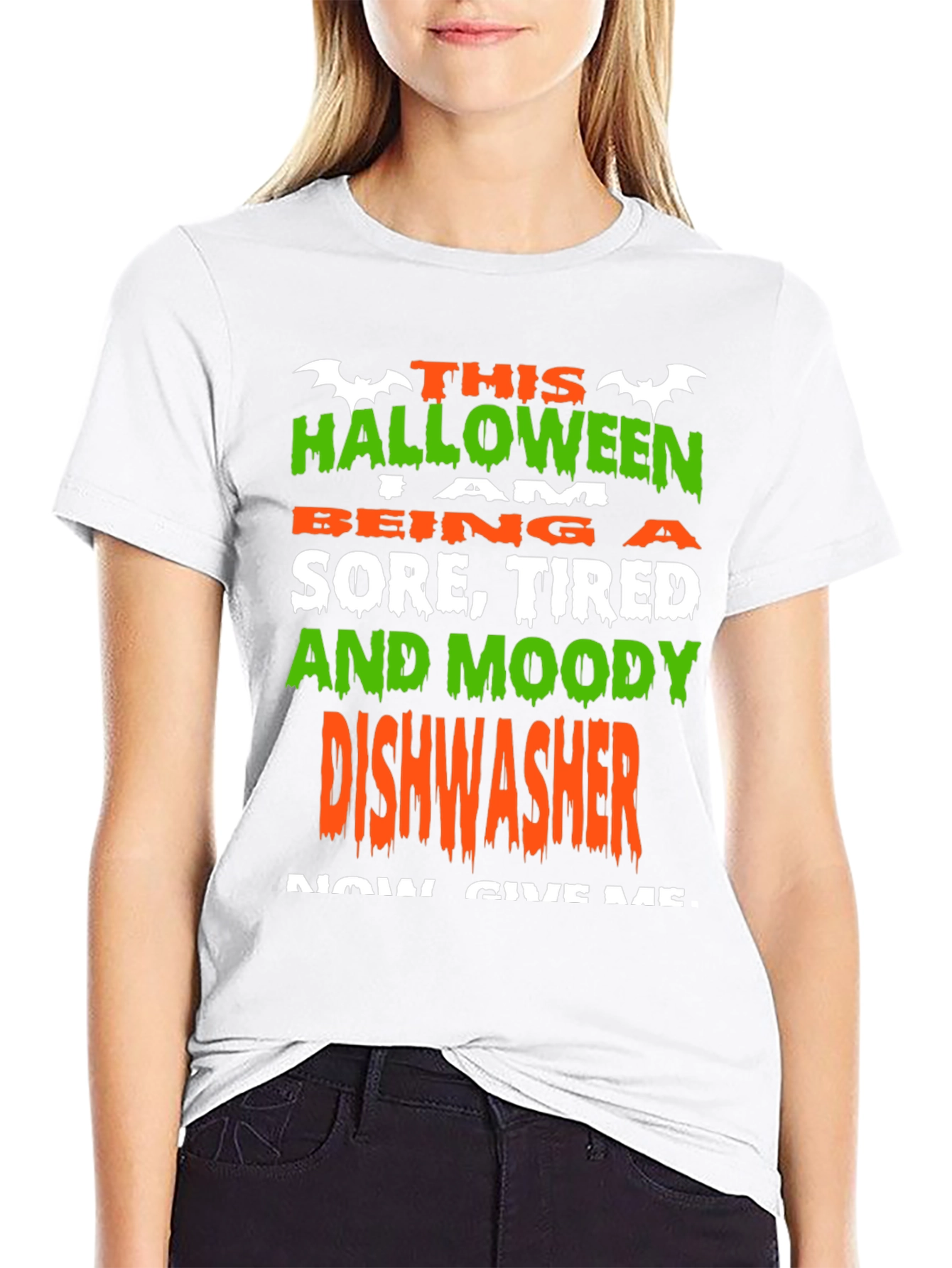 Halloween Dishwasher T-Shirt - Funny Costume Tee