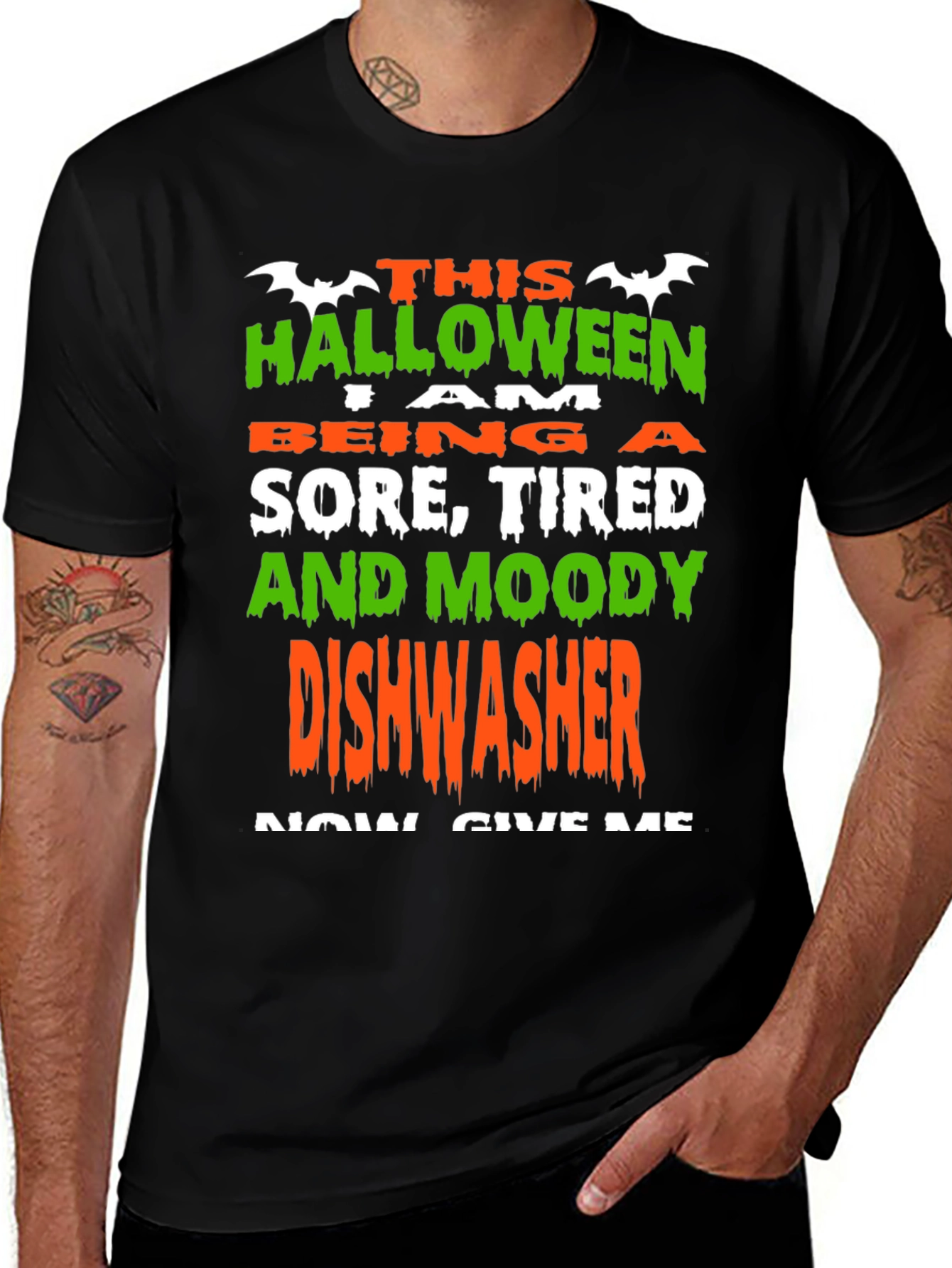 Halloween Dishwasher T-Shirt - Funny Costume Tee