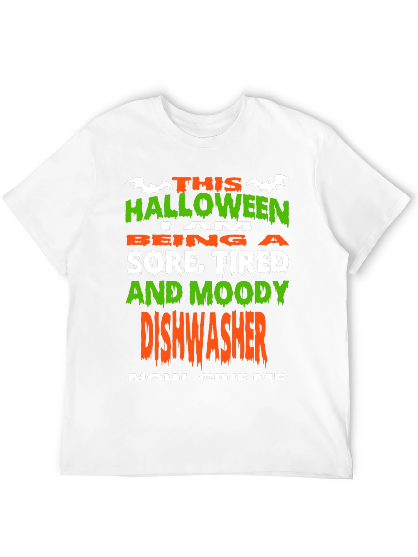 Halloween Dishwasher T-Shirt - Funny Costume Tee
