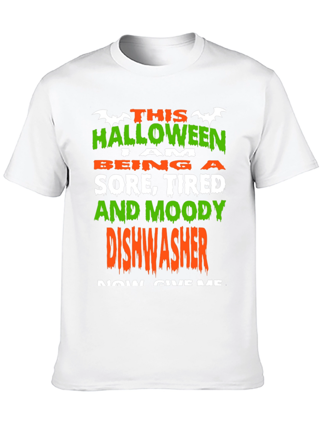 Halloween Dishwasher T-Shirt - Funny Costume Tee