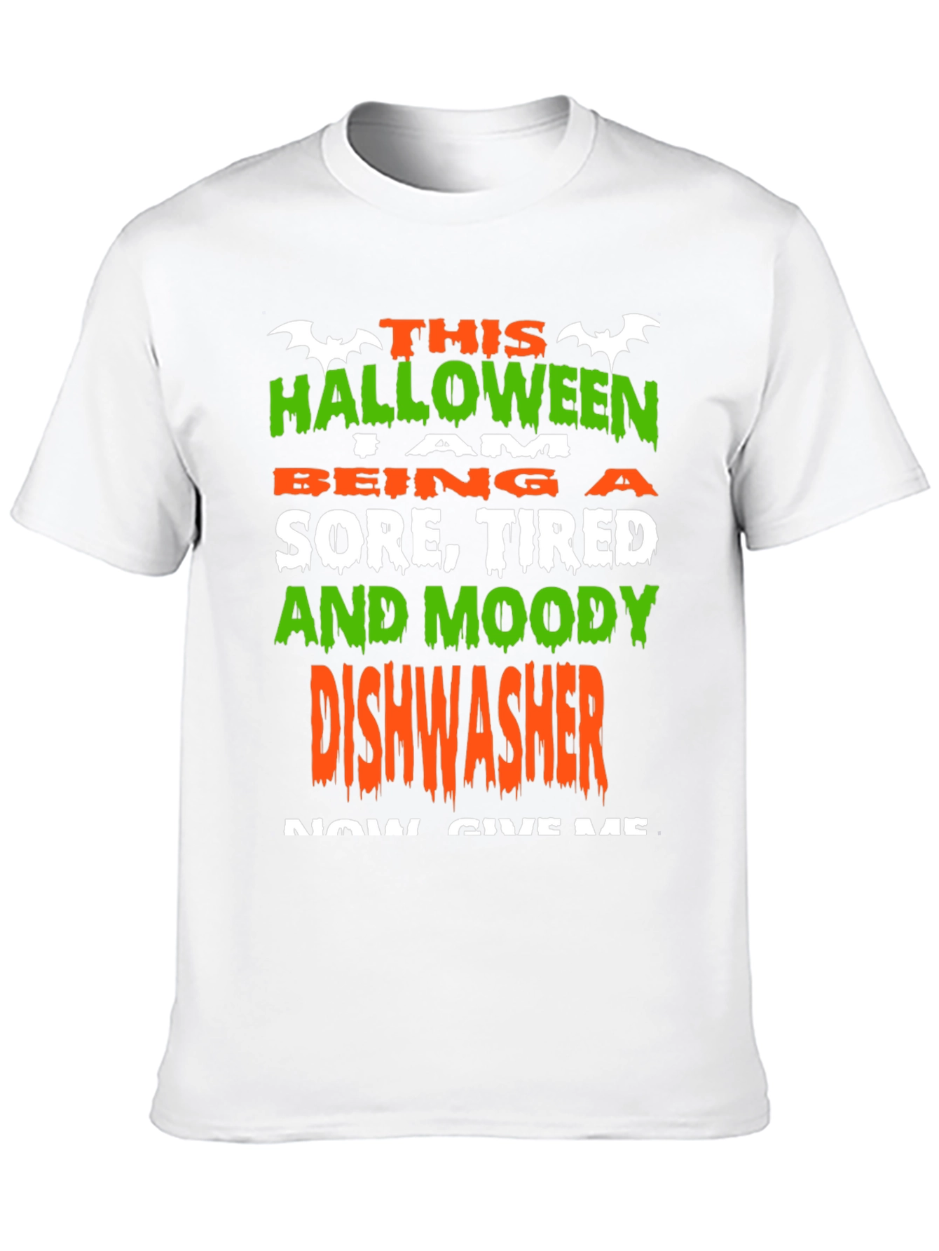 Halloween Dishwasher T-Shirt - Funny Costume Tee
