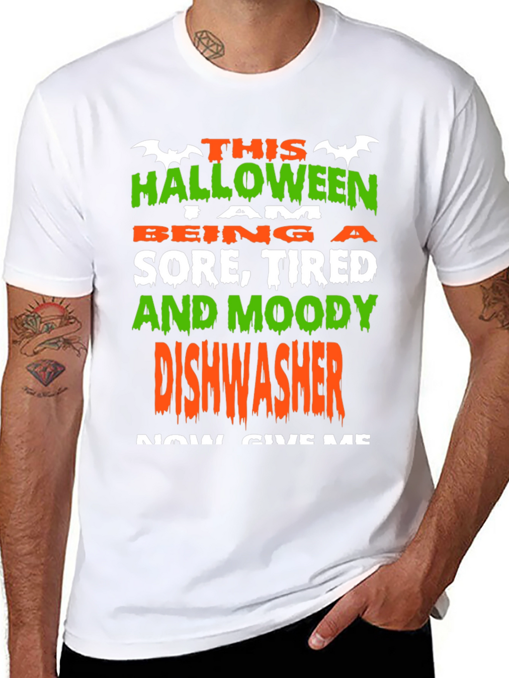 Halloween Dishwasher T-Shirt - Funny Costume Tee