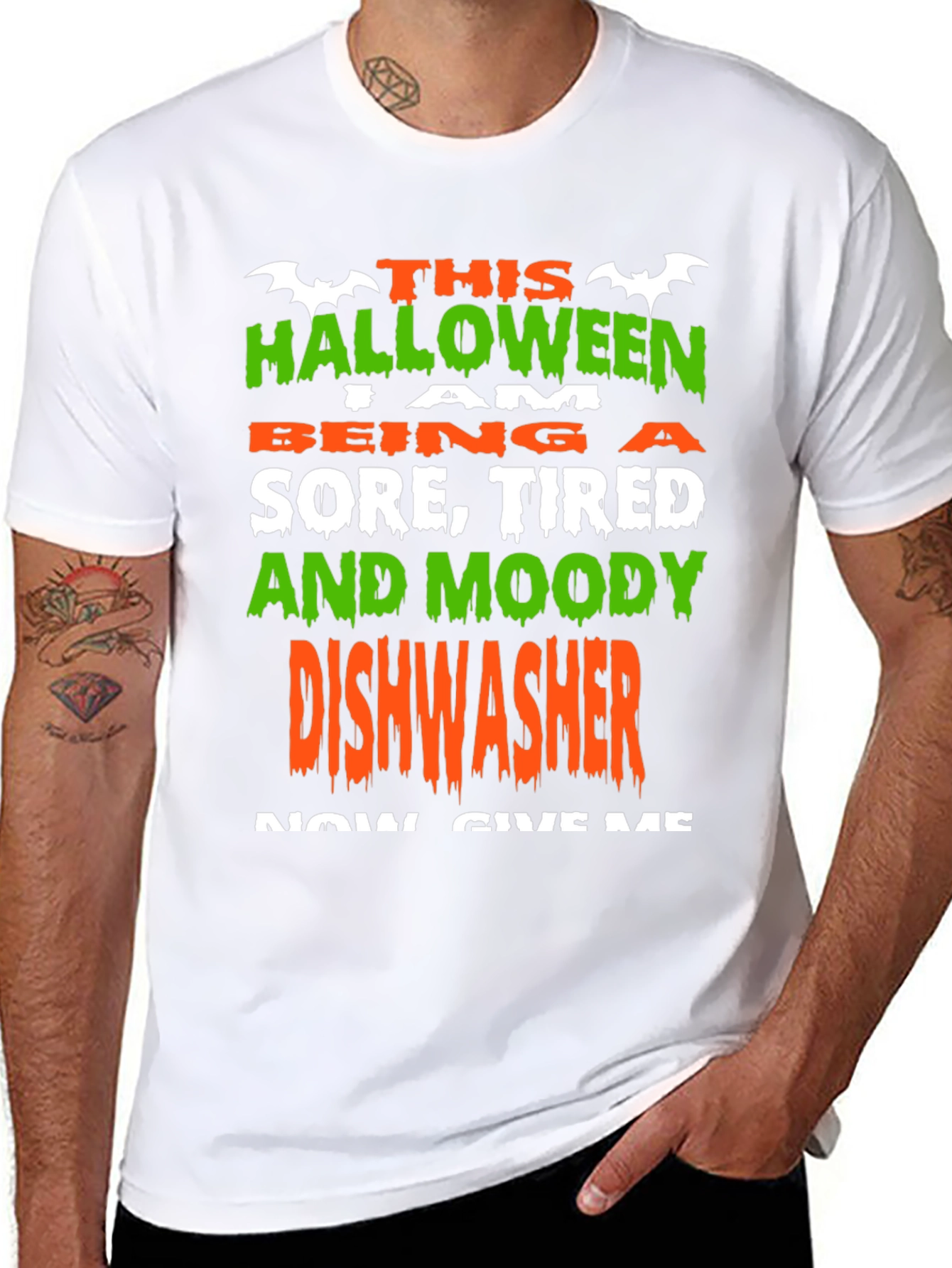 Halloween Dishwasher T-Shirt - Funny Costume Tee