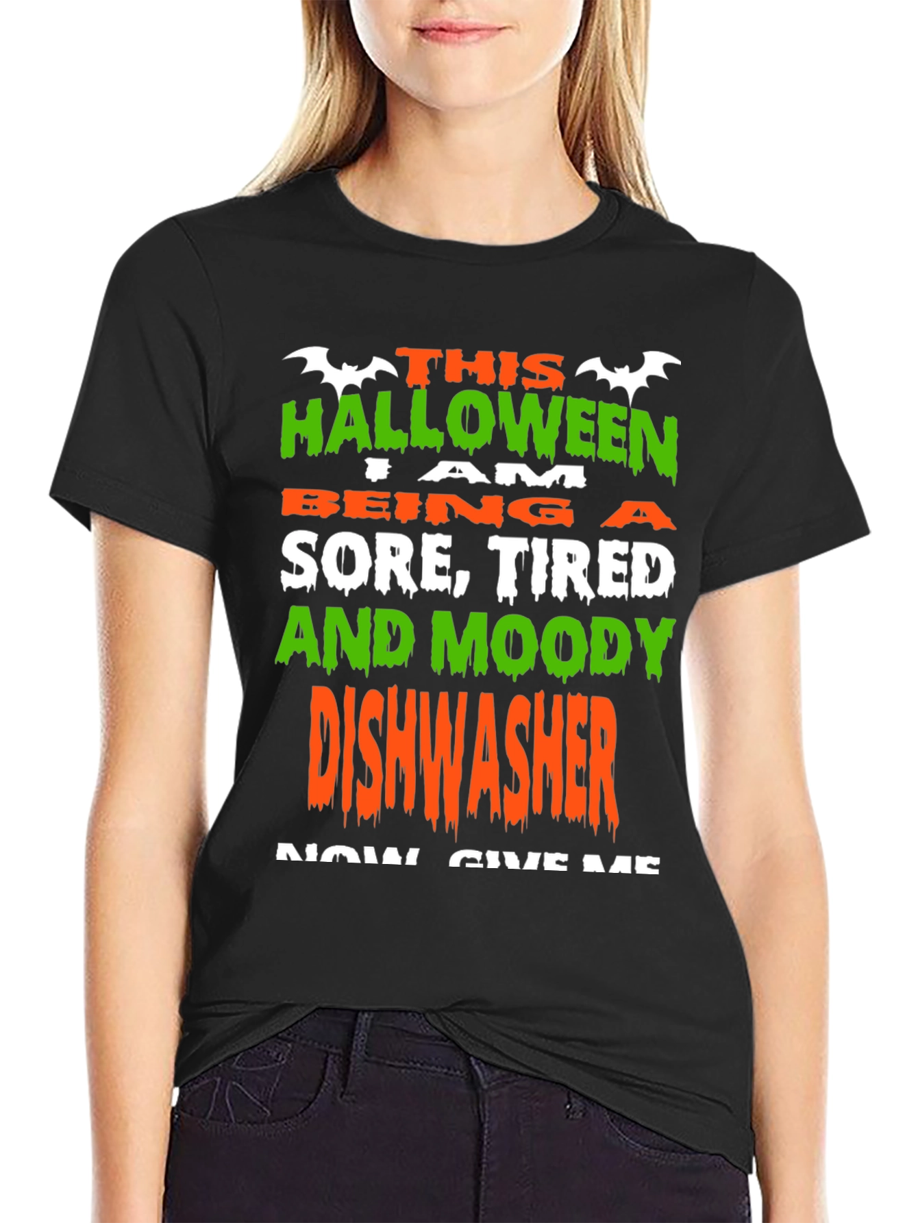 Halloween Dishwasher T-Shirt - Funny Costume Tee