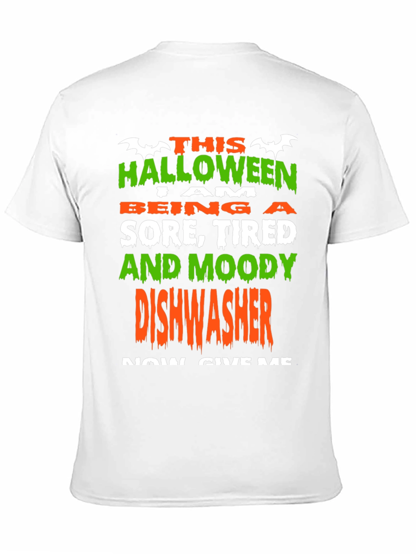 Halloween Dishwasher T-Shirt - Funny Costume Tee