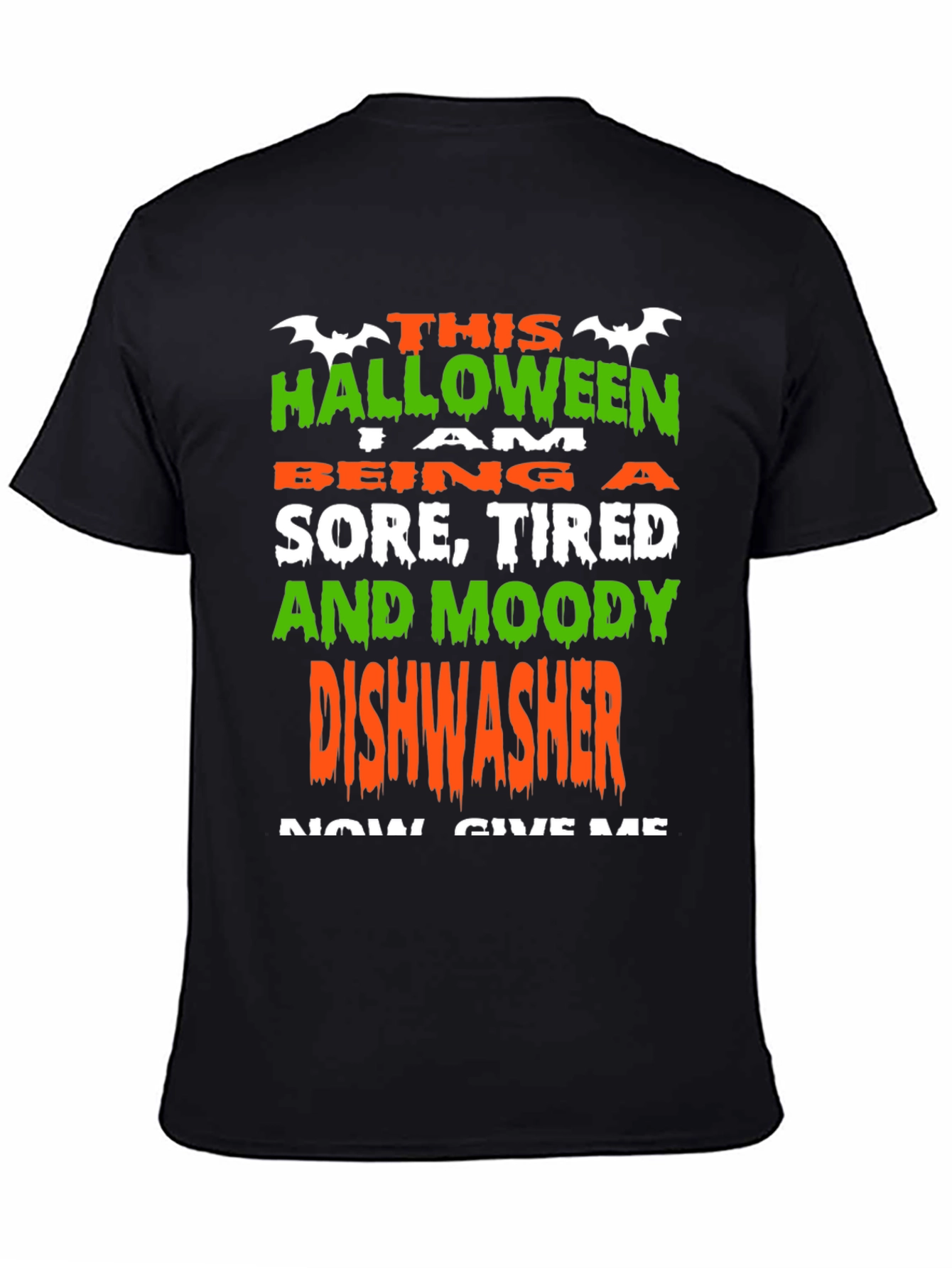 Halloween Dishwasher T-Shirt - Funny Costume Tee