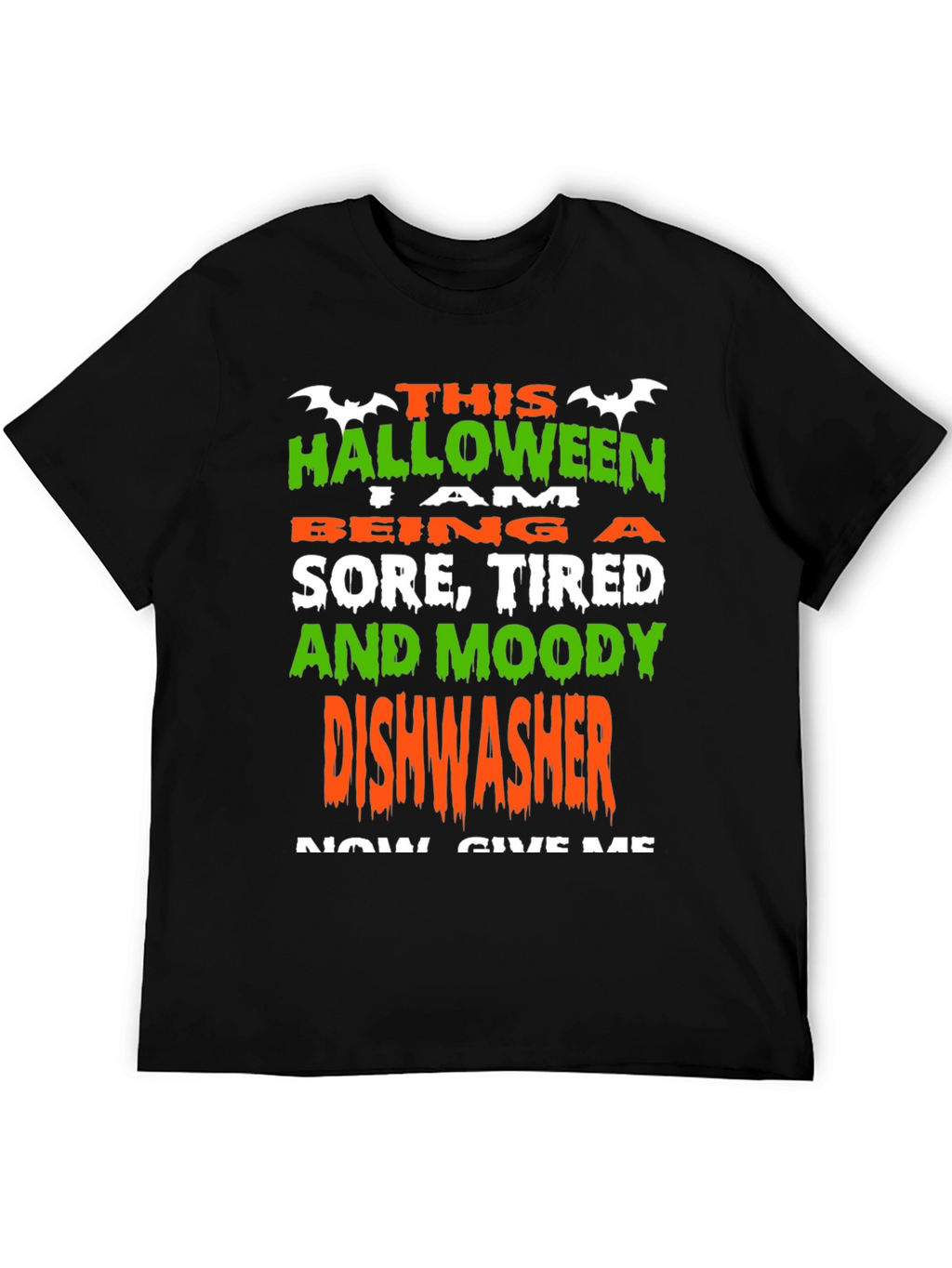 Halloween Dishwasher T-Shirt - Funny Costume Tee