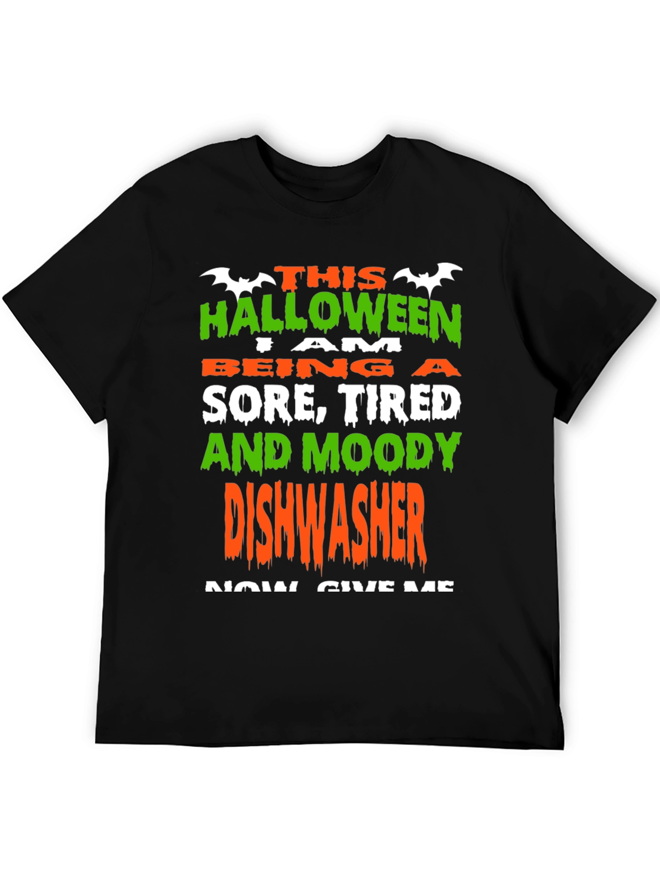 Halloween Dishwasher T-Shirt - Funny Costume Tee