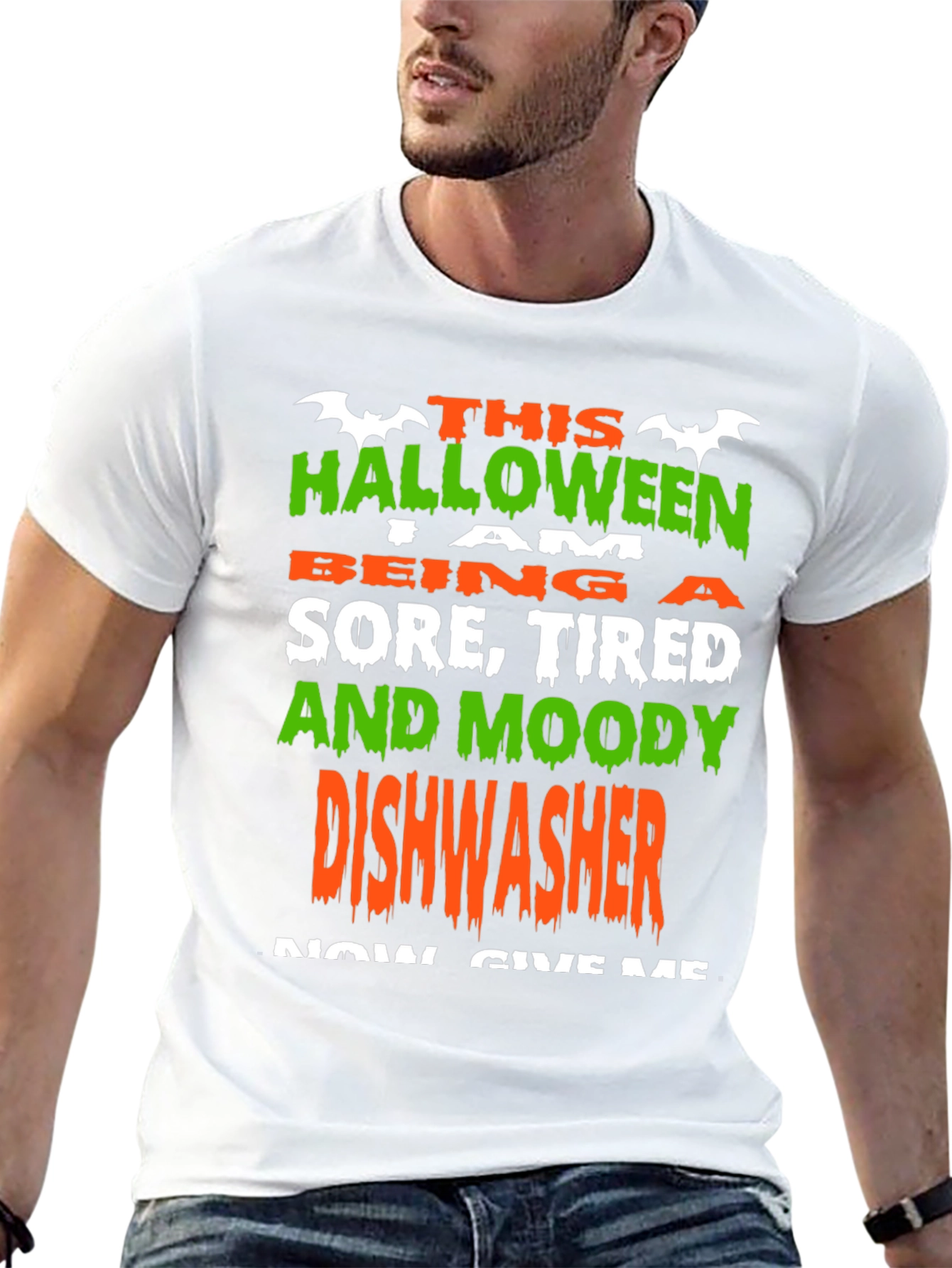 Halloween Dishwasher T-Shirt - Funny Costume Tee