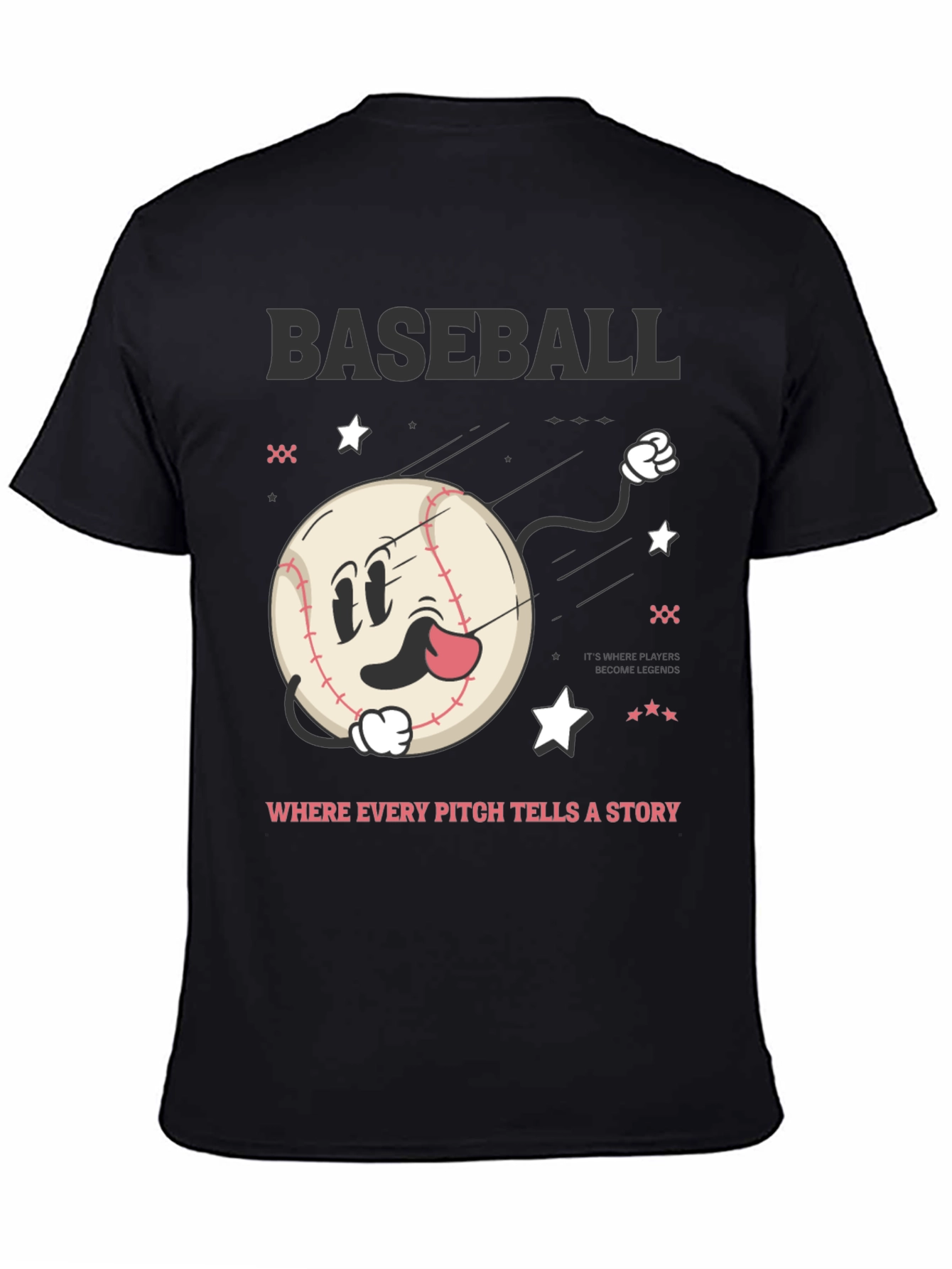 Baseball Graphic Tee - Where Every Pitch Tells A Story