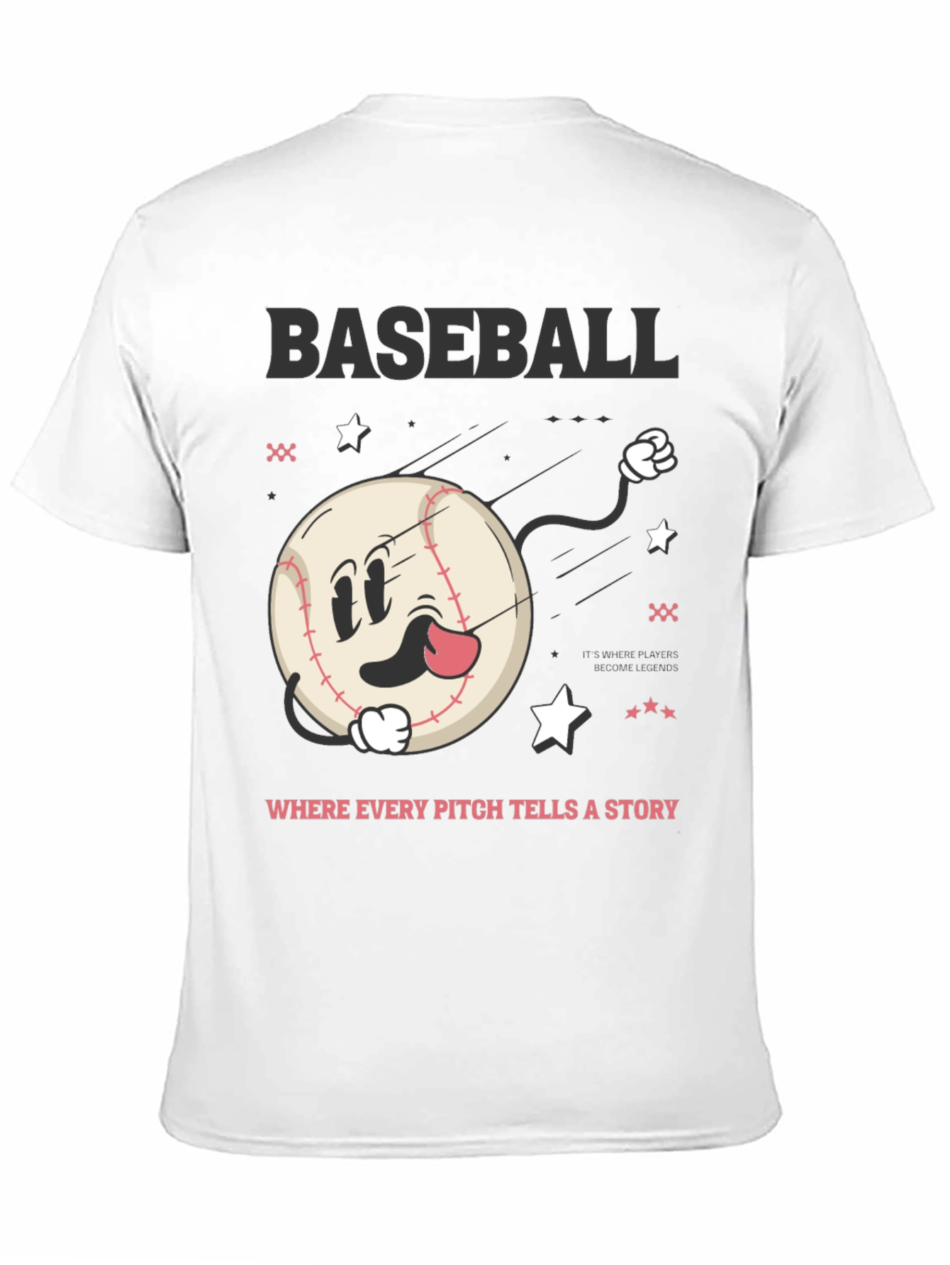 Baseball Graphic Tee - Where Every Pitch Tells A Story