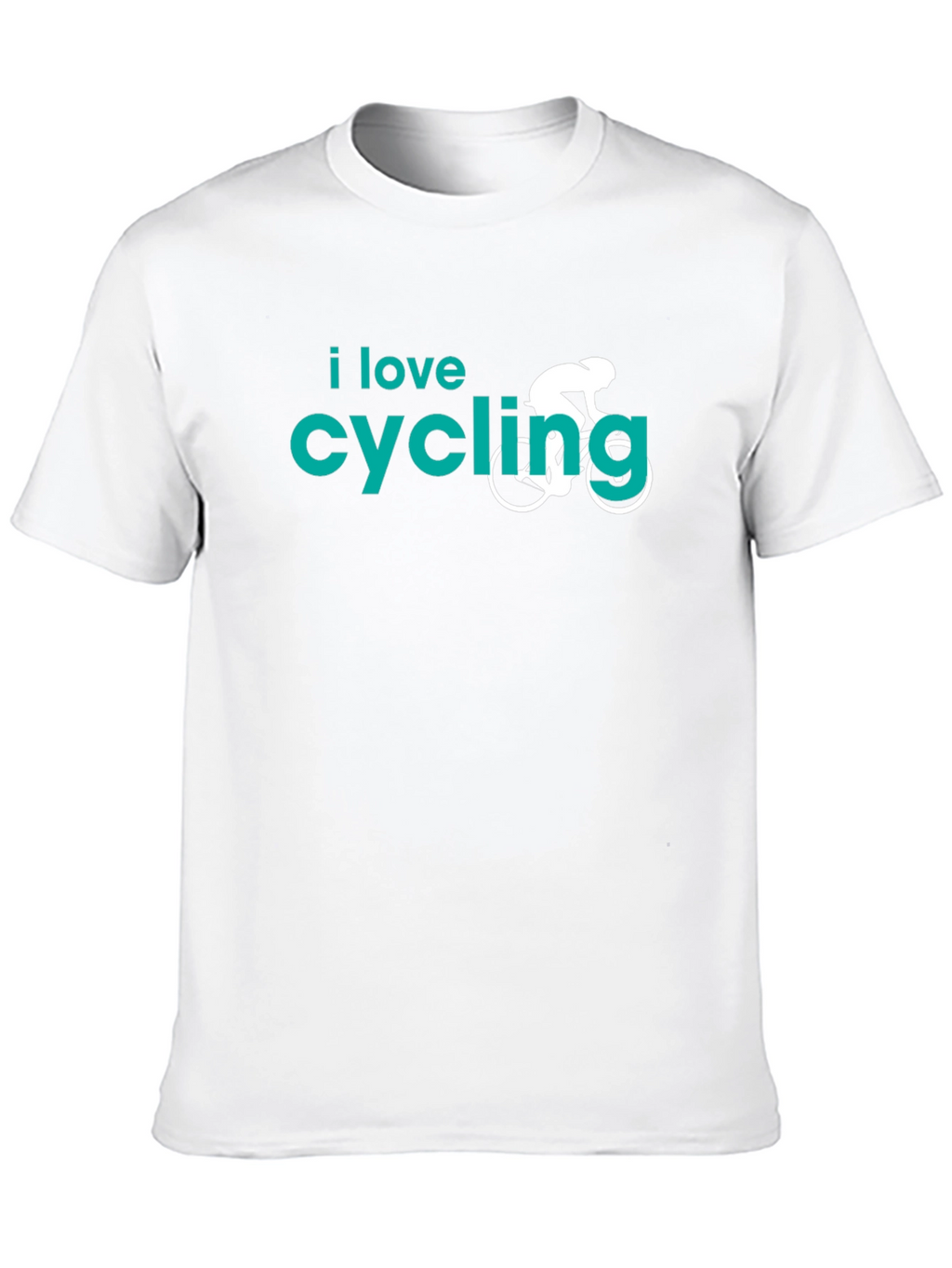 I Love Cycling Graphic T-Shirt - Black