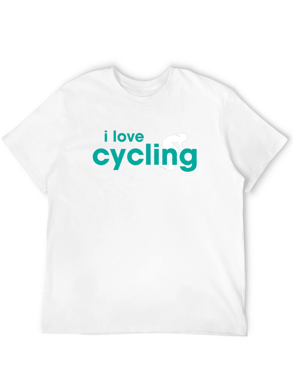 I Love Cycling Graphic T-Shirt - Black