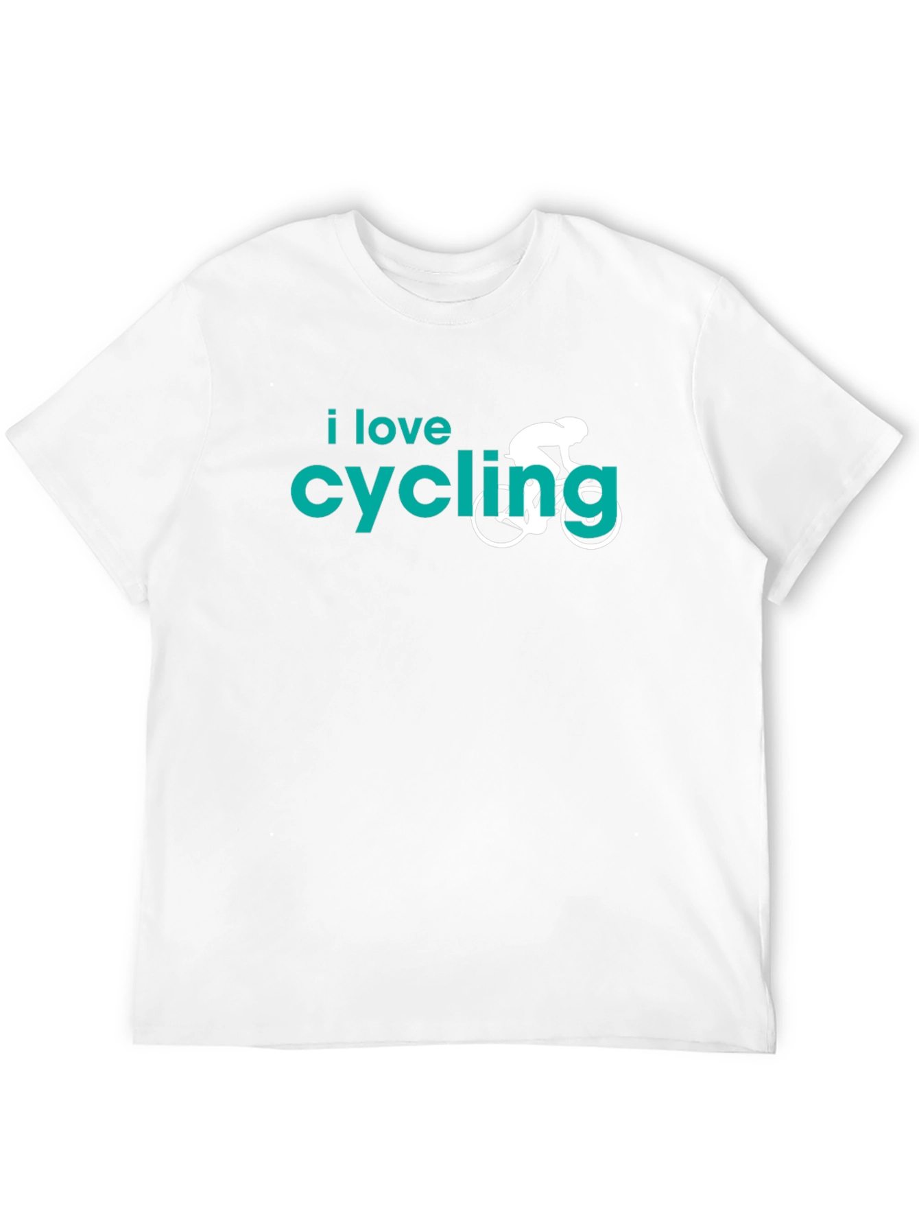 I Love Cycling Graphic T-Shirt - Black