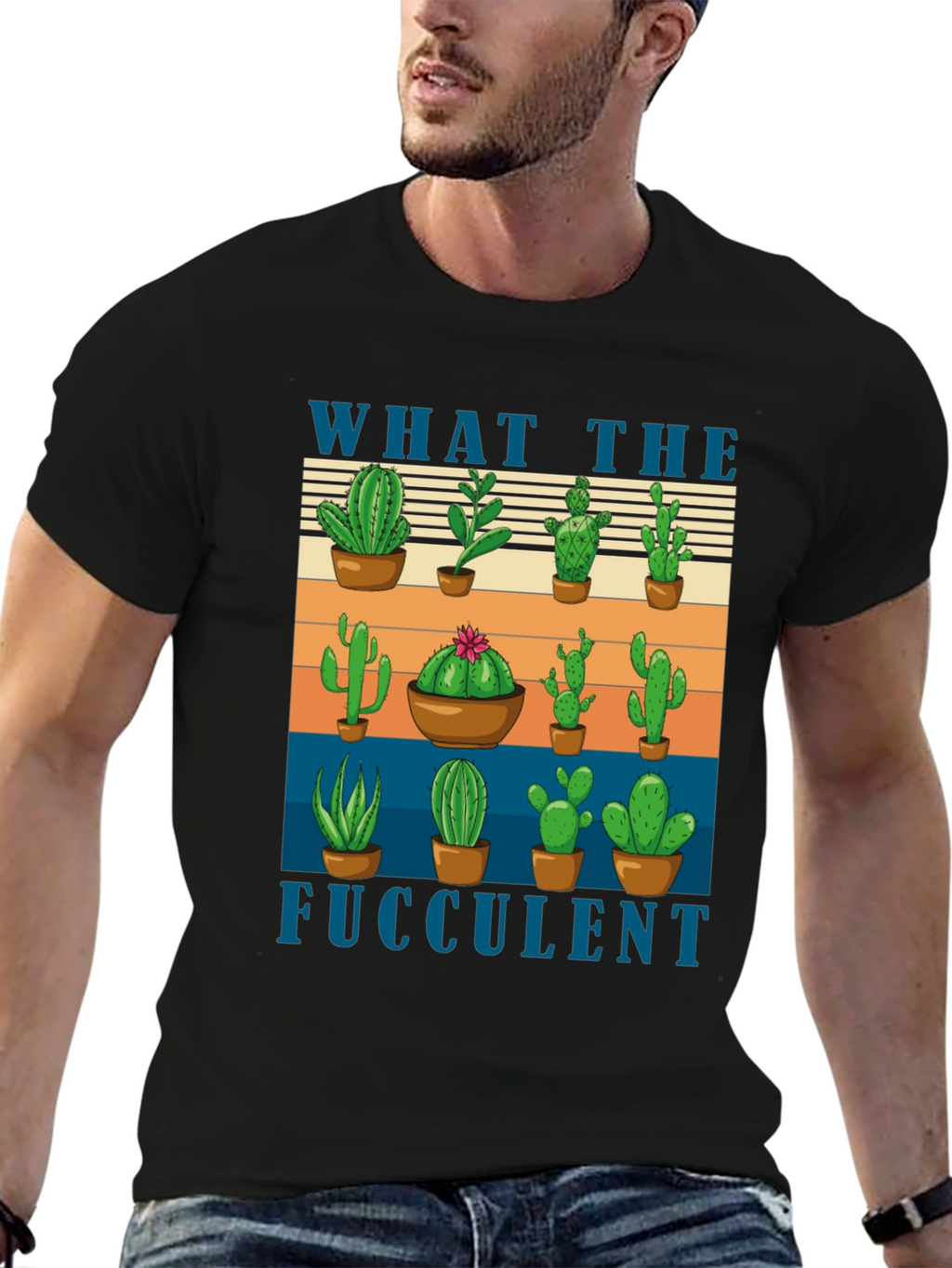 What the Fucculent Cactus T-Shirt
