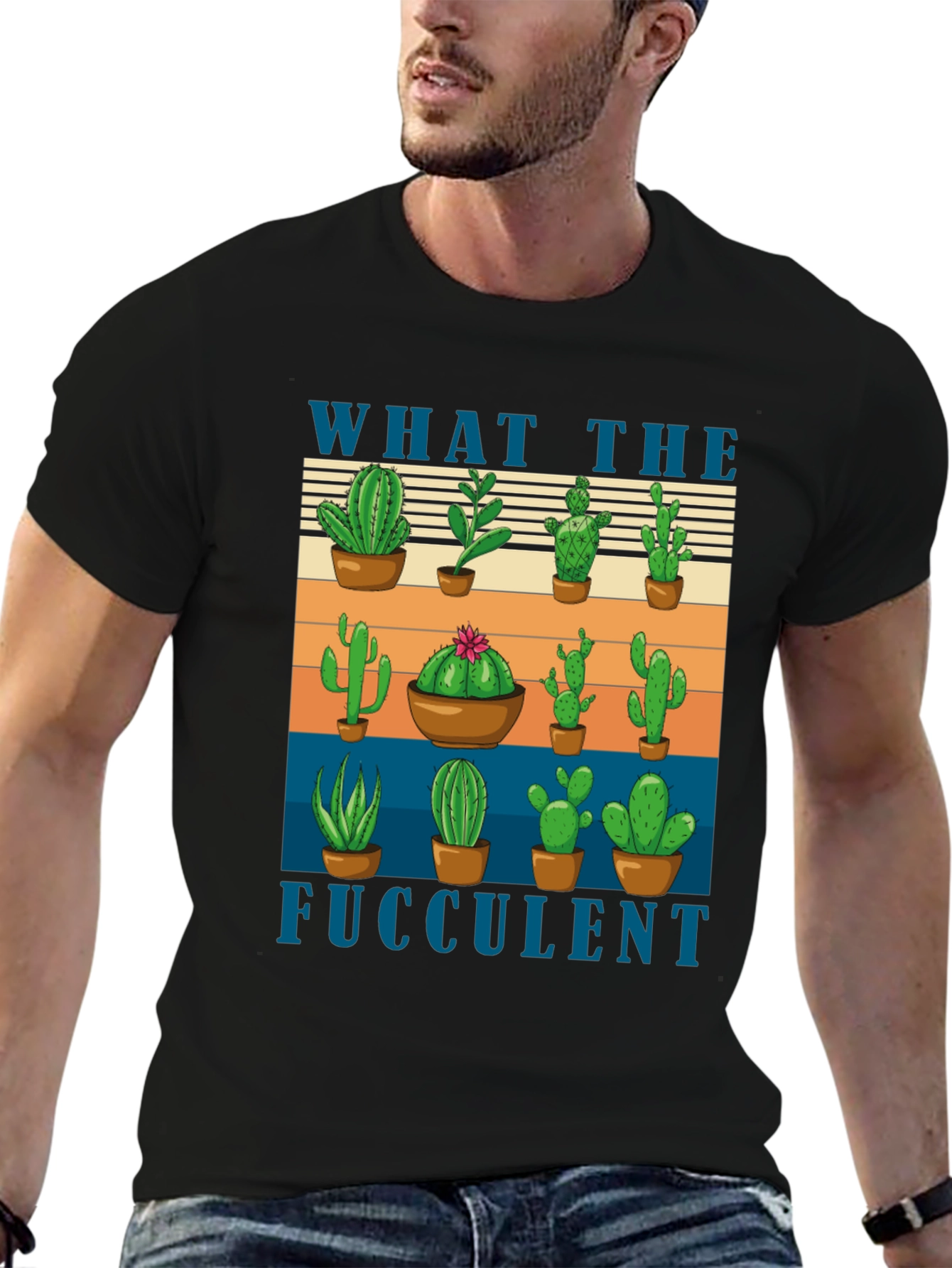 What the Fucculent Cactus T-Shirt