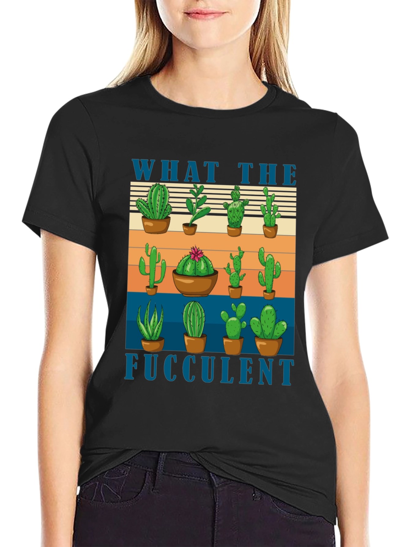 What the Fucculent Cactus T-Shirt