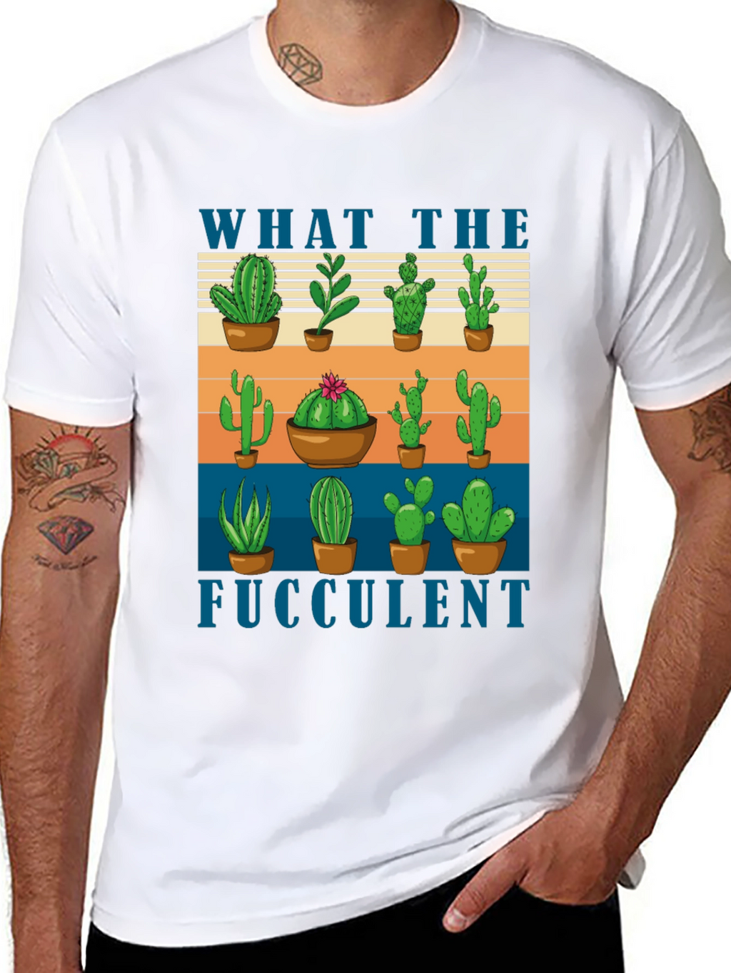 What the Fucculent Cactus T-Shirt