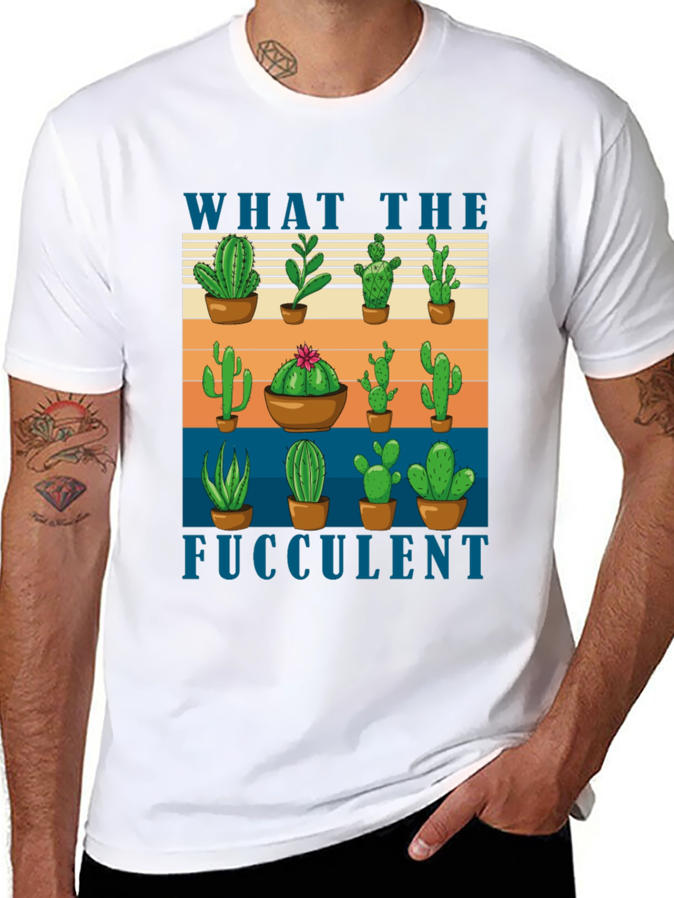 What the Fucculent Cactus T-Shirt