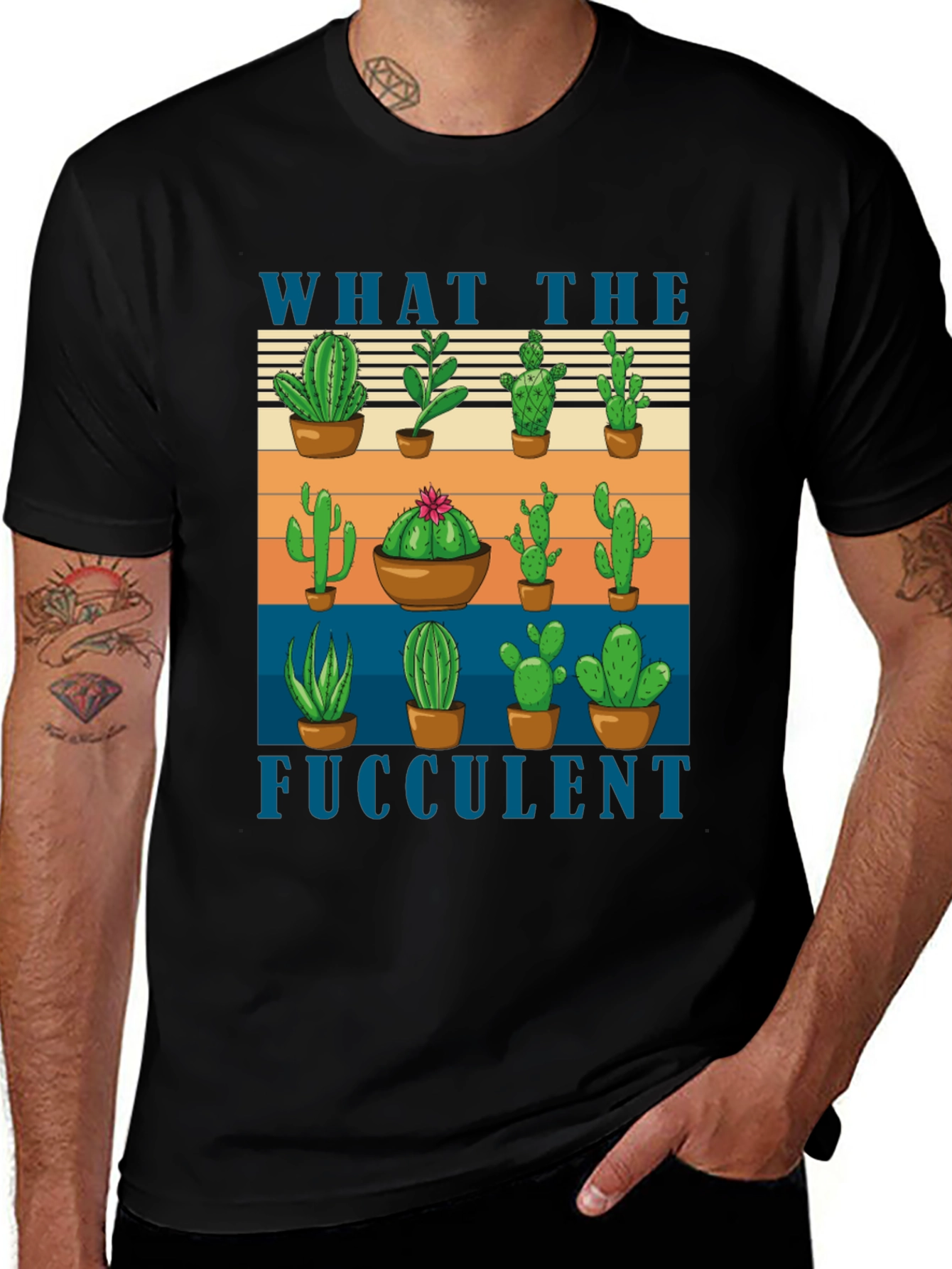 What the Fucculent Cactus T-Shirt