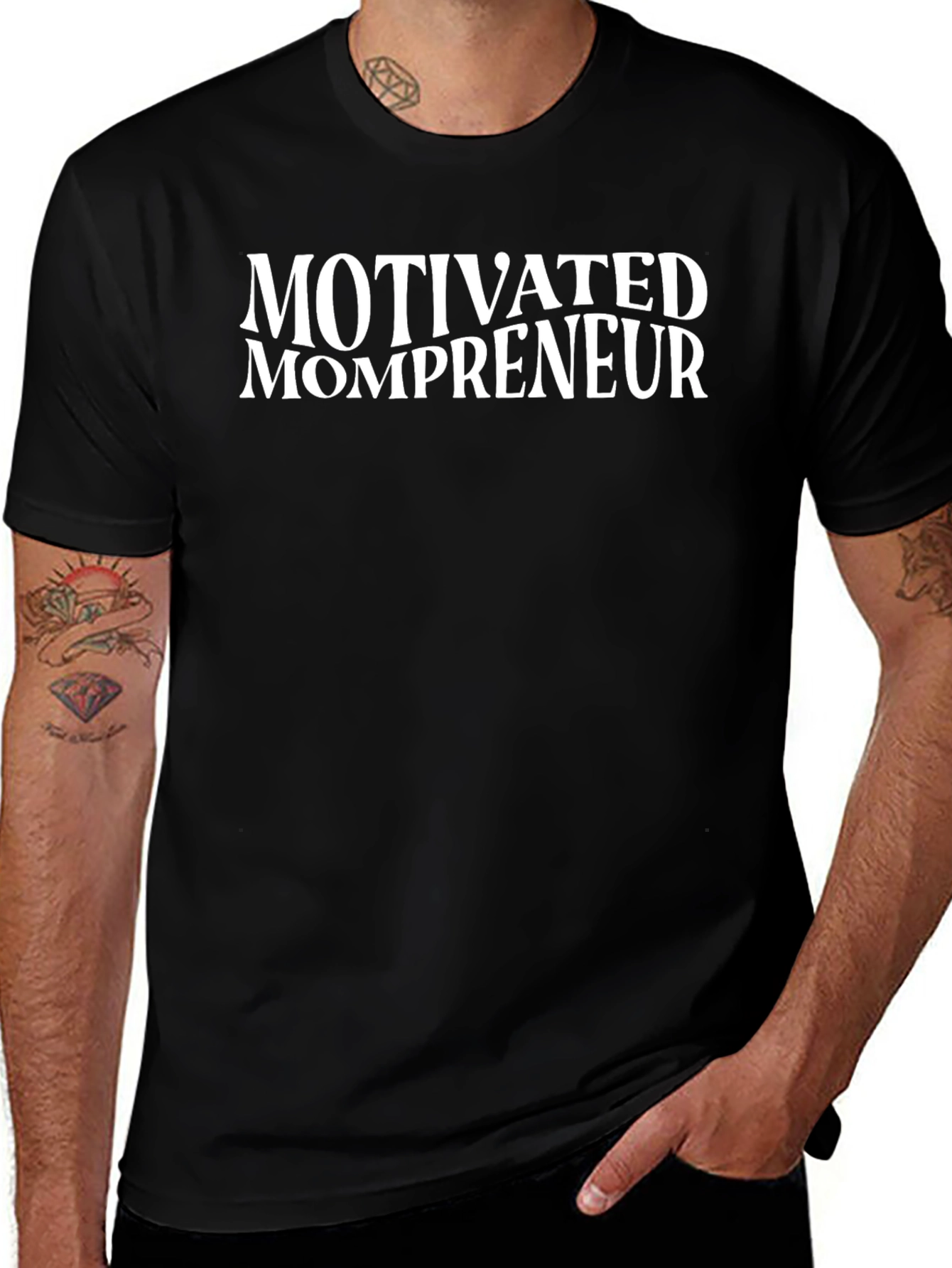 Motivated Mompreneur Black T-Shirt