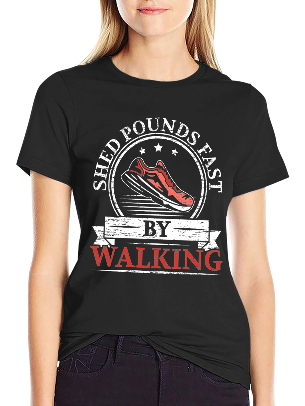 Shed Pounds Fast Walking Graphic T-Shirt