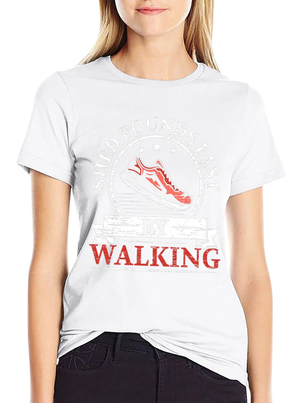 Shed Pounds Fast Walking Graphic T-Shirt
