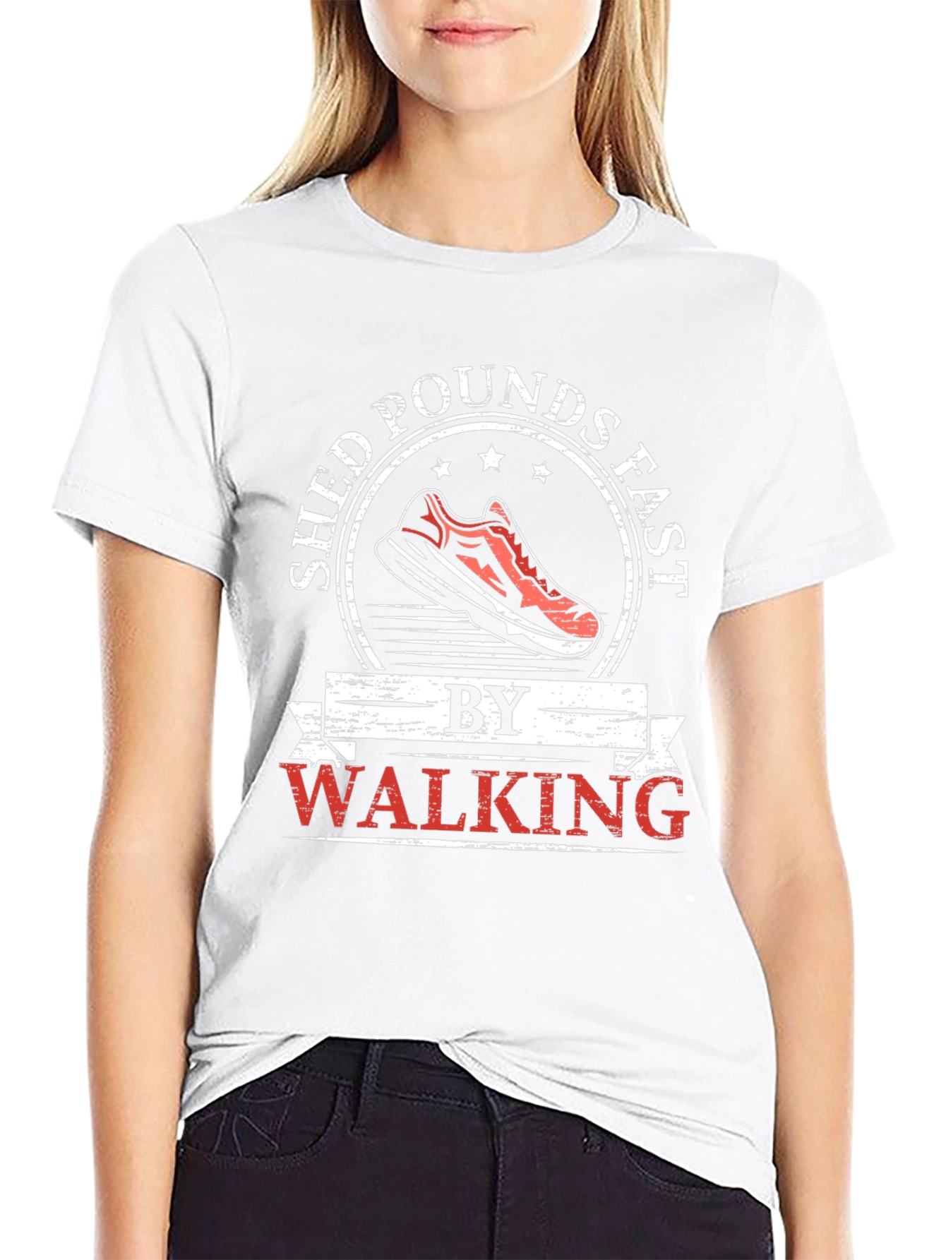 Shed Pounds Fast Walking Graphic T-Shirt
