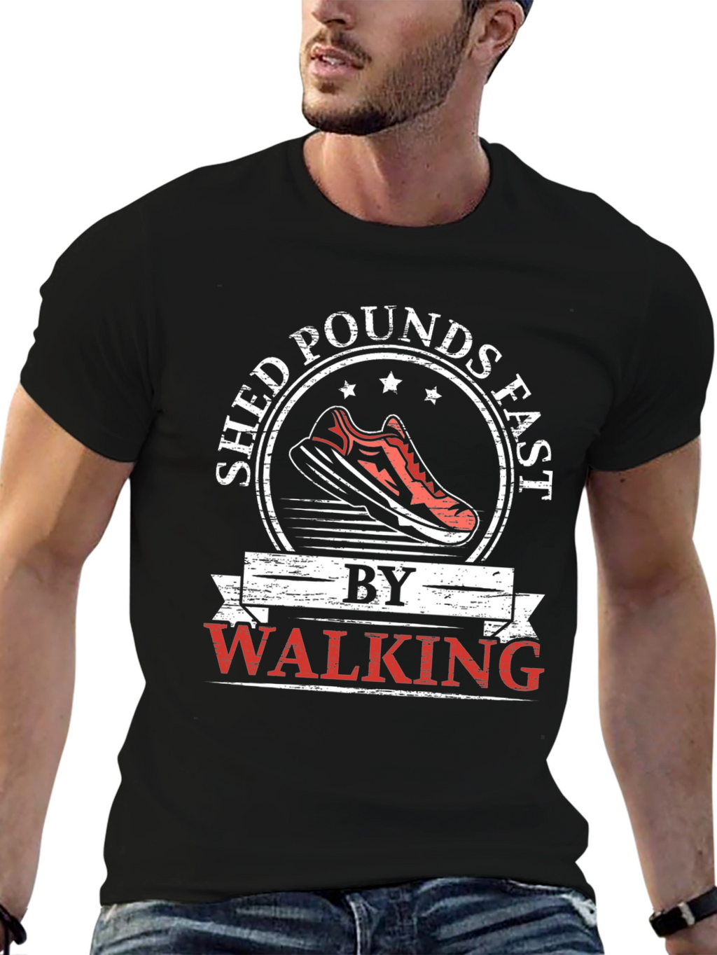 Shed Pounds Fast Walking Graphic T-Shirt