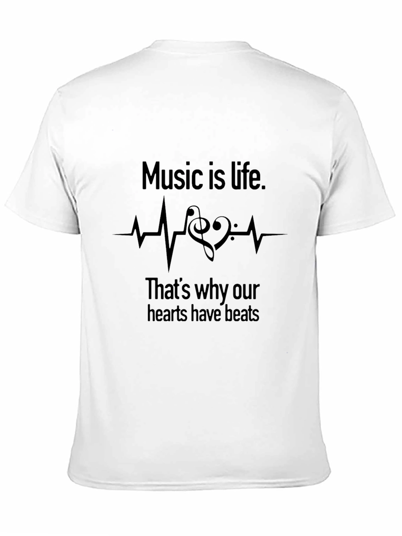 Music is Life Graphic Tee - Soft Cotton