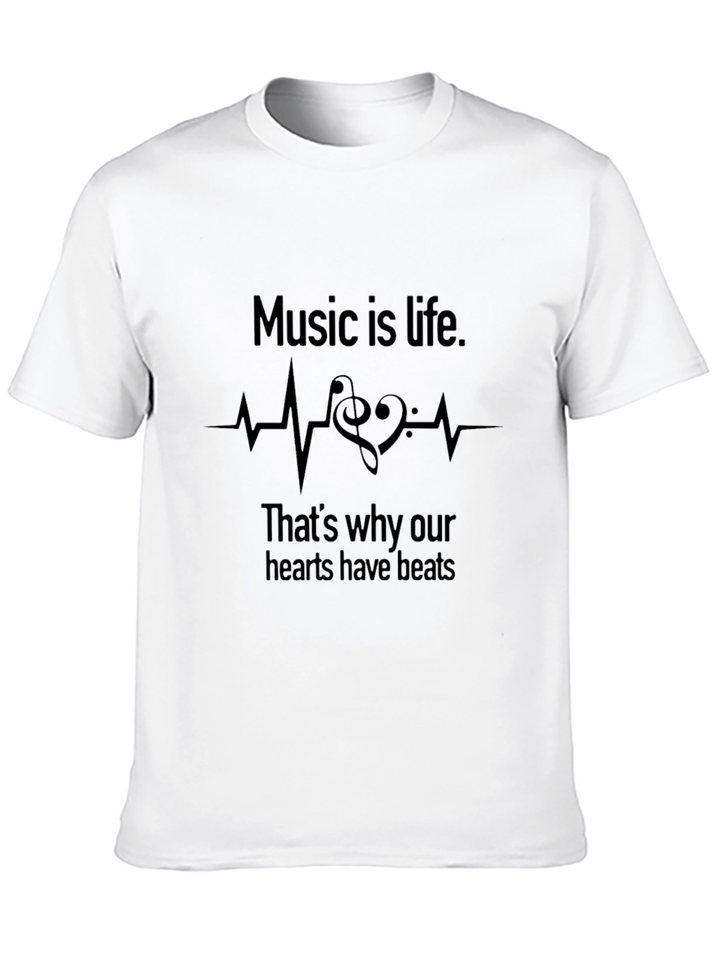 Music is Life Graphic Tee - Soft Cotton