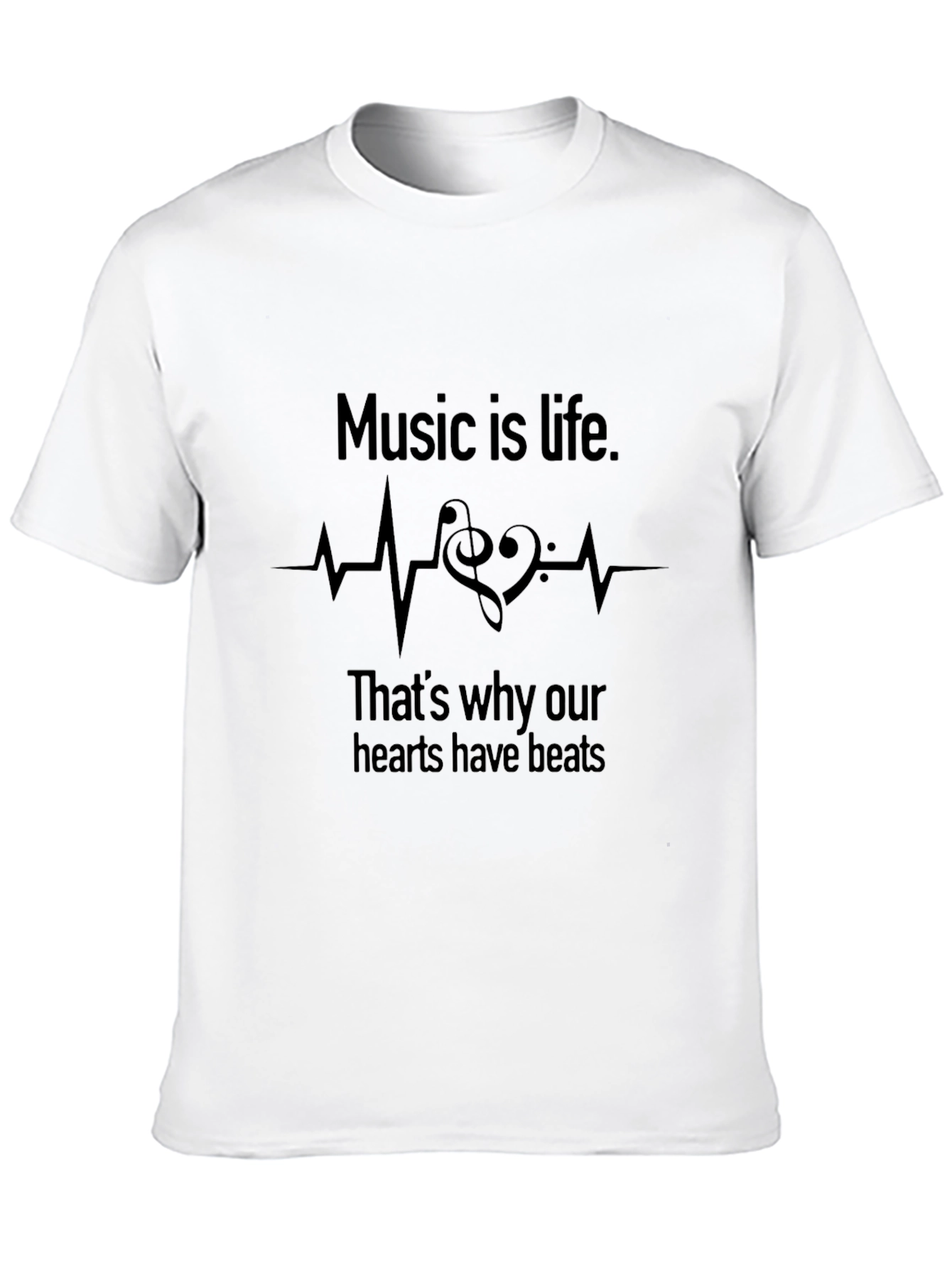 Music is Life Graphic Tee - Soft Cotton