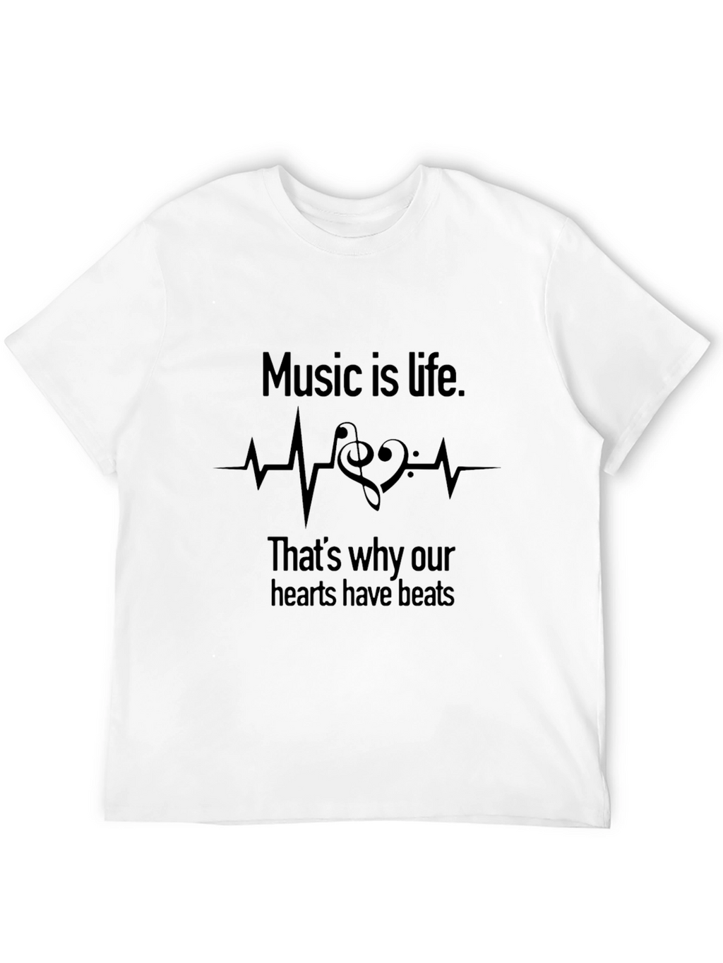 Music is Life Graphic Tee - Soft Cotton
