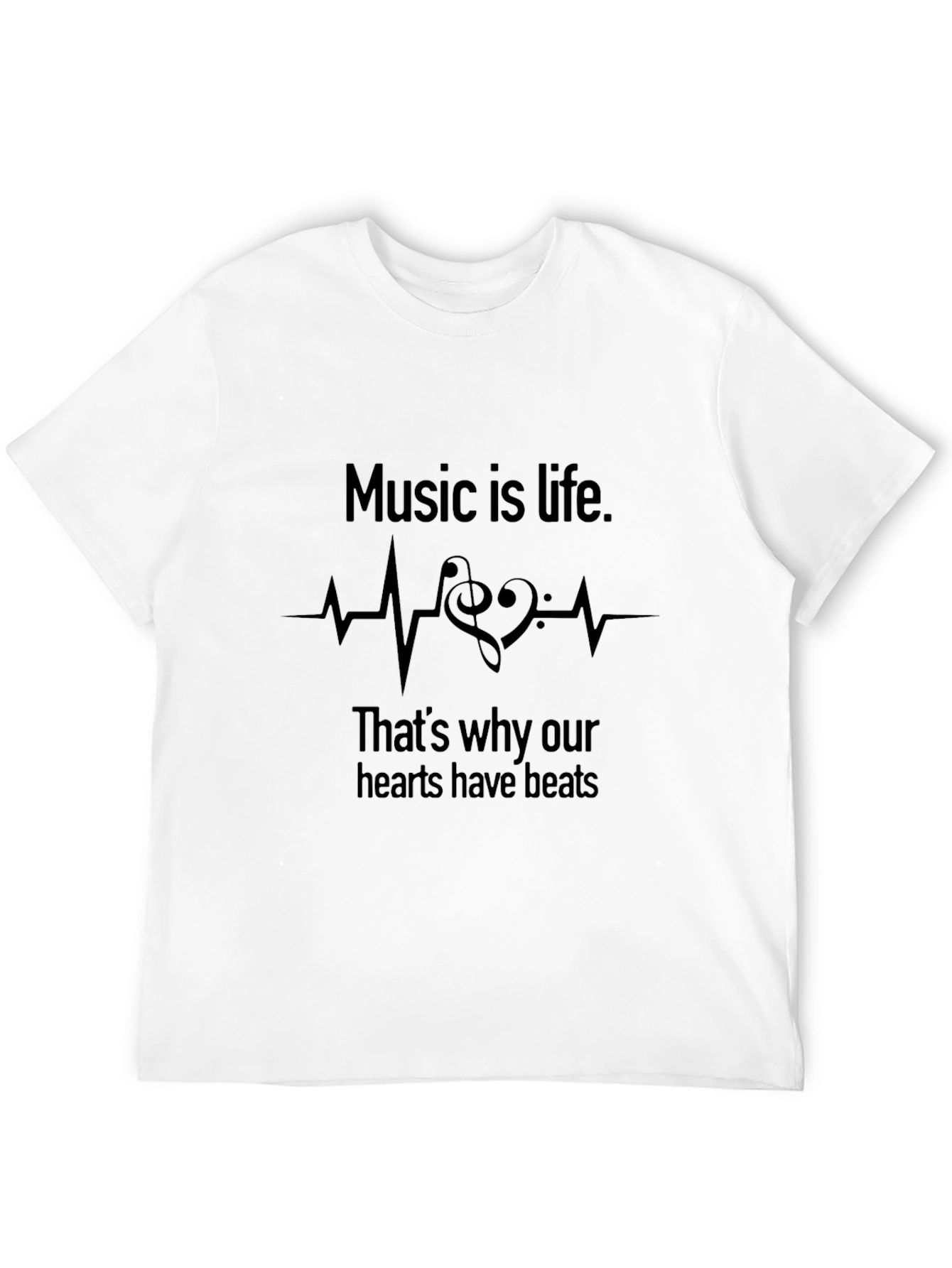 Music is Life Graphic Tee - Soft Cotton