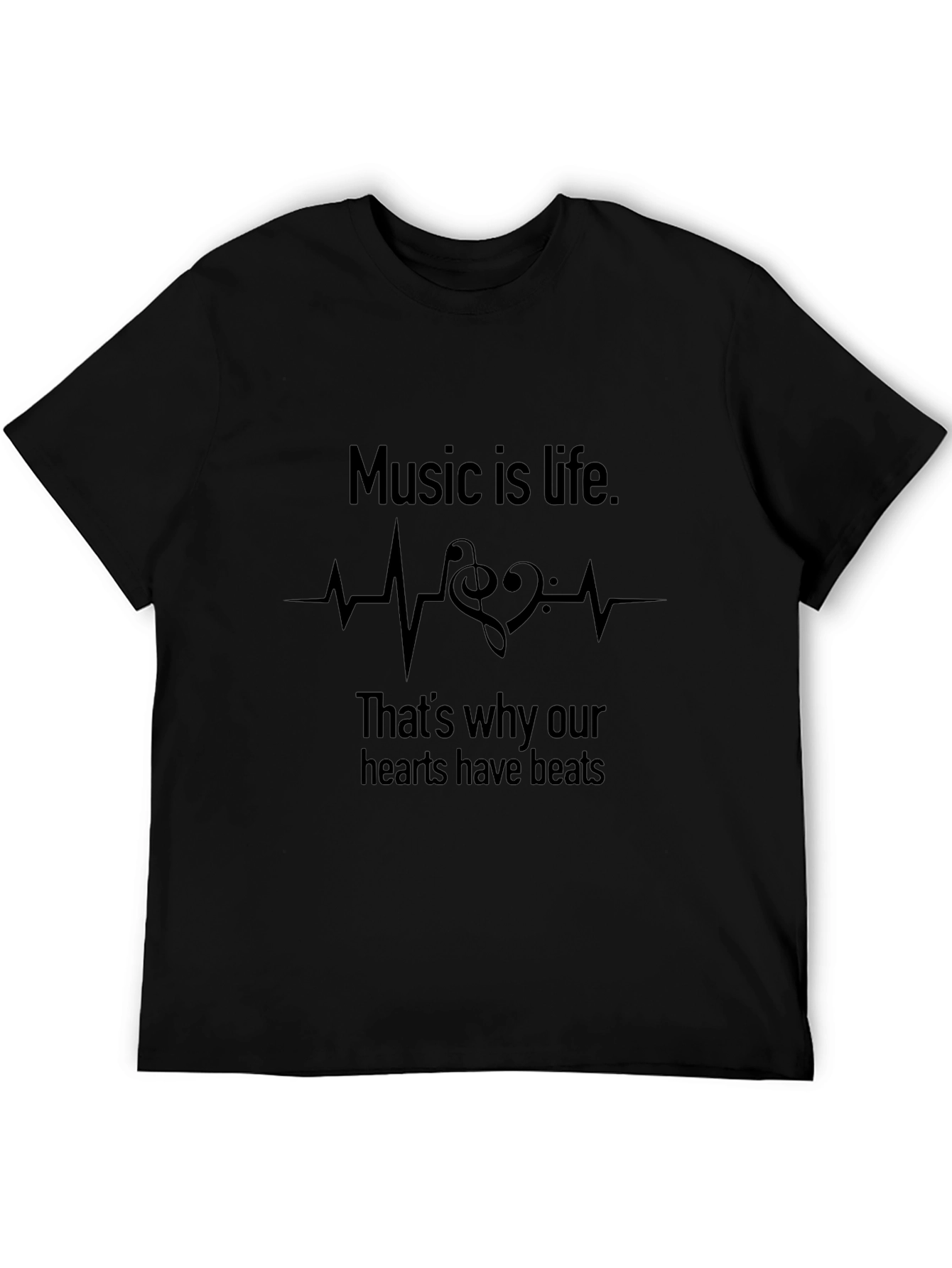 Music is Life Graphic Tee - Soft Cotton