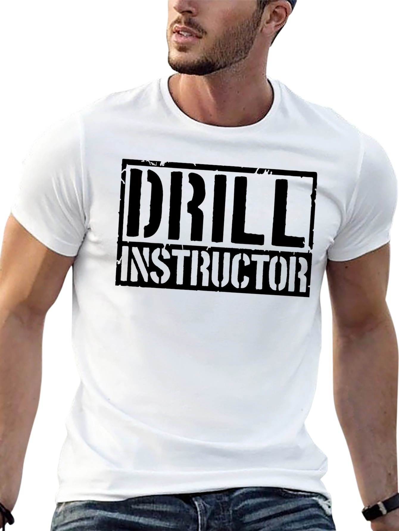 Drill Instructor Black Graphic T-Shirt
