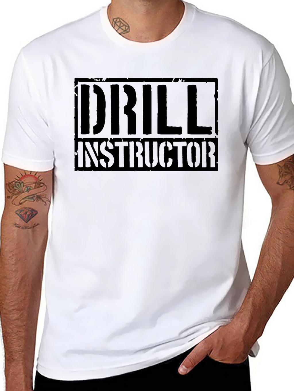 Drill Instructor Black Graphic T-Shirt