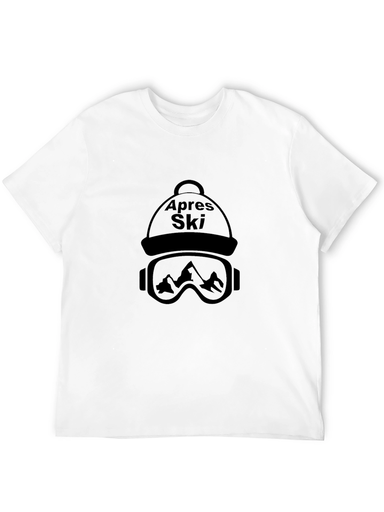 Apres Ski T-Shirt - Skiing Mountain Graphic Tee