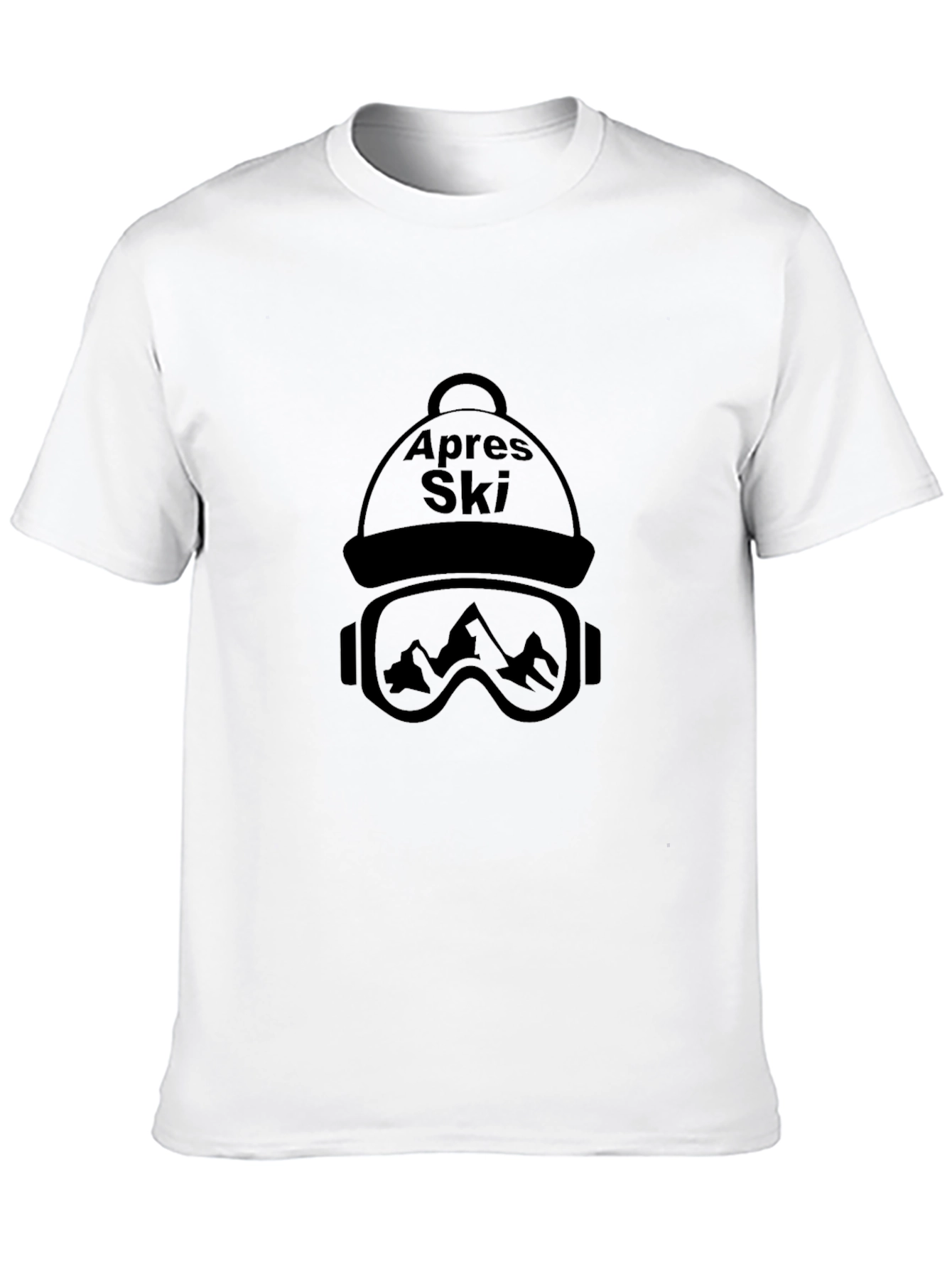 Apres Ski T-Shirt - Skiing Mountain Graphic Tee