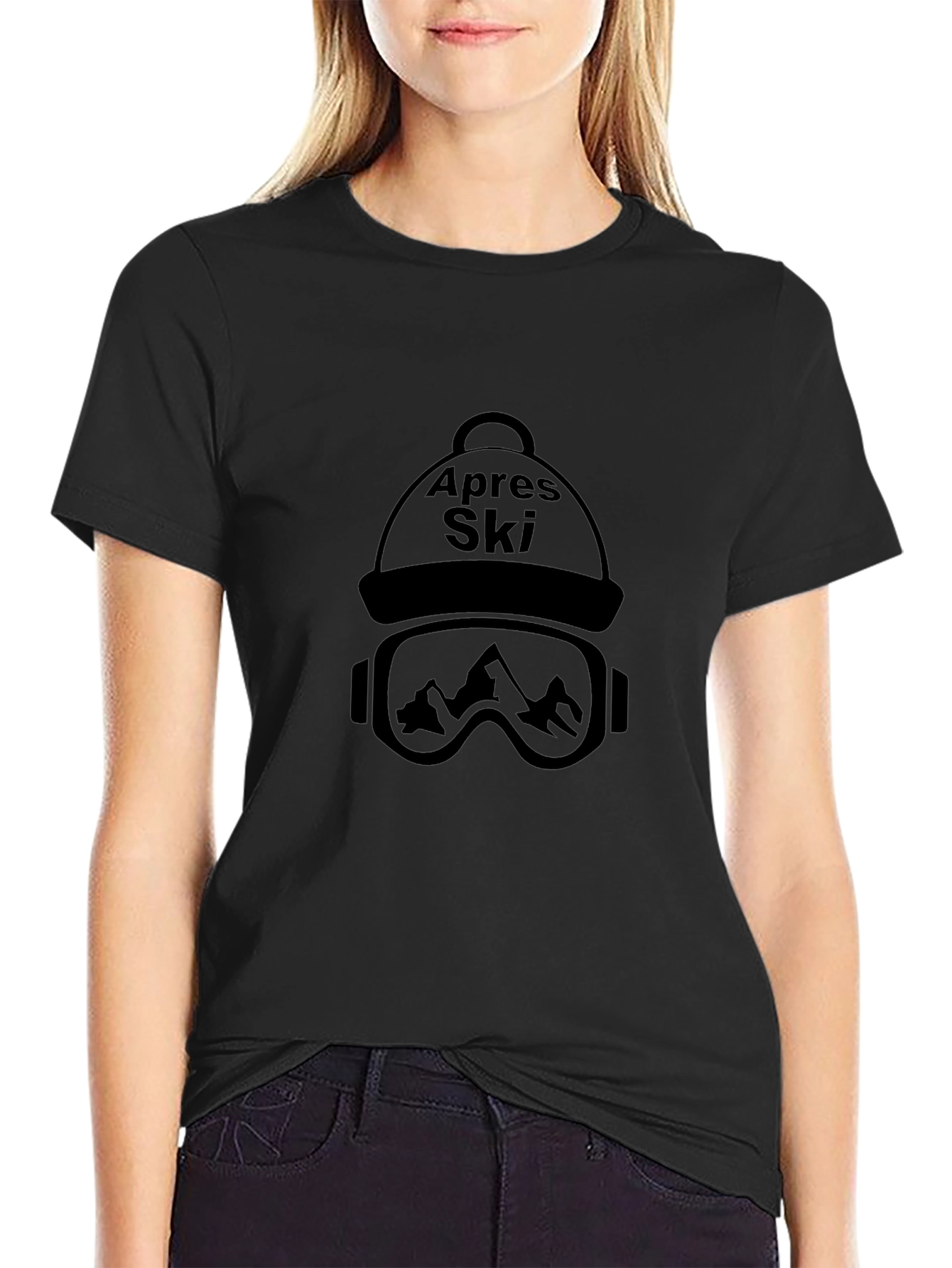 Apres Ski T-Shirt - Skiing Mountain Graphic Tee