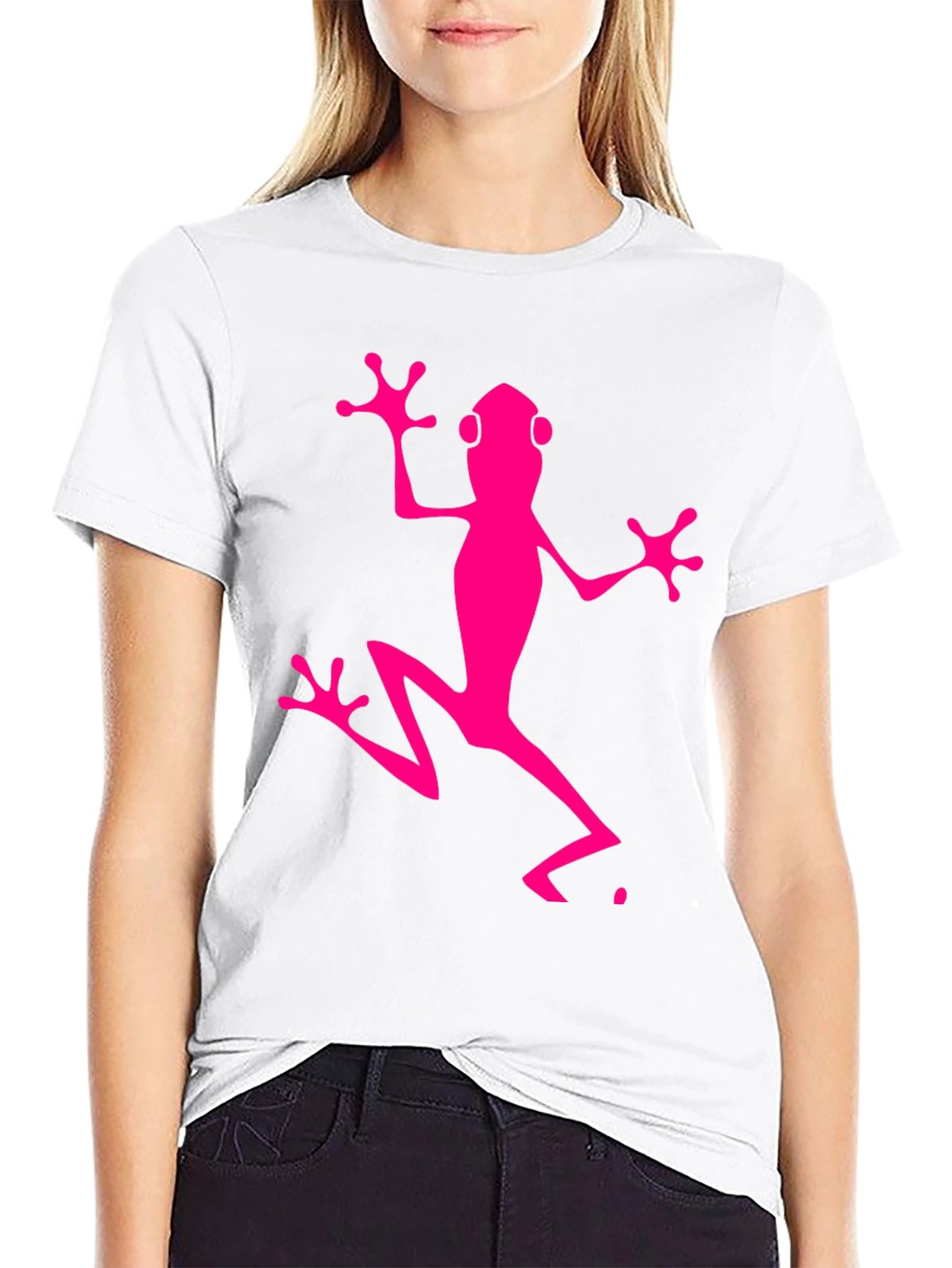 Pink Frog Graphic Tee - Mens Black T-Shirt