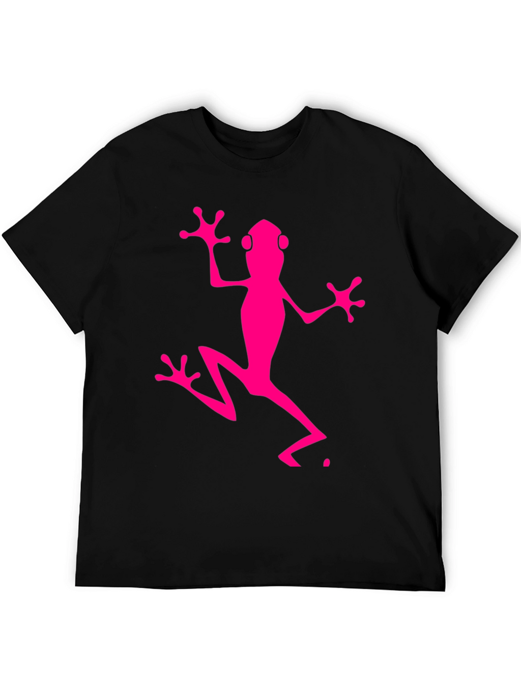 Pink Frog Graphic Tee - Mens Black T-Shirt