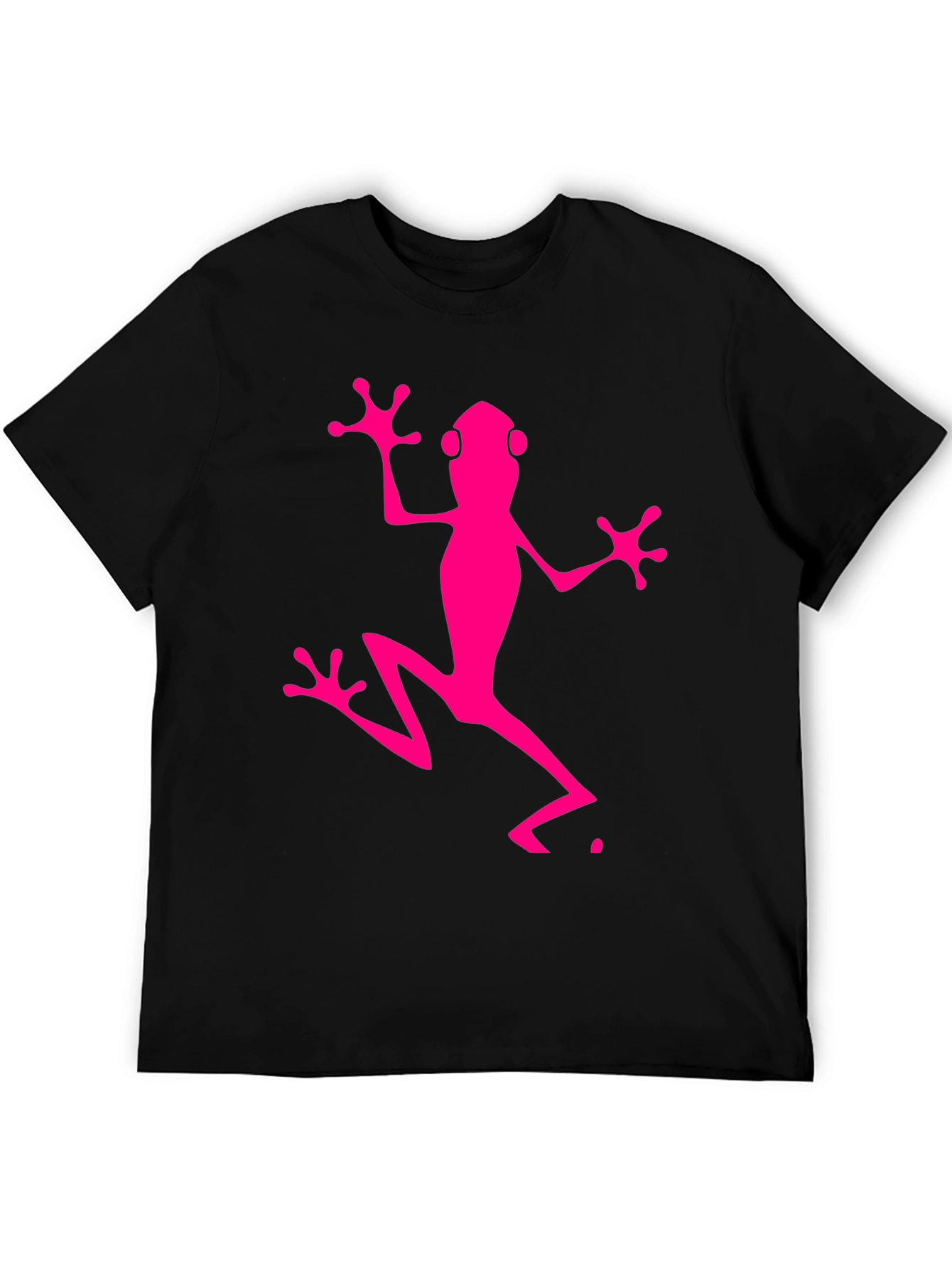 Pink Frog Graphic Tee - Mens Black T-Shirt